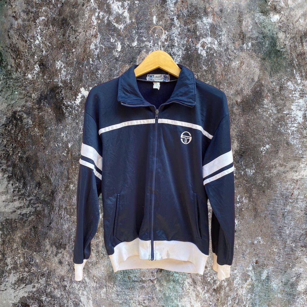 Sergio Tacchini × Vintage 80S SERGIO TACCHINI TRACKTOP VINTAGE Size US L / EU 52-54 / 3 - 1 Thumbnail