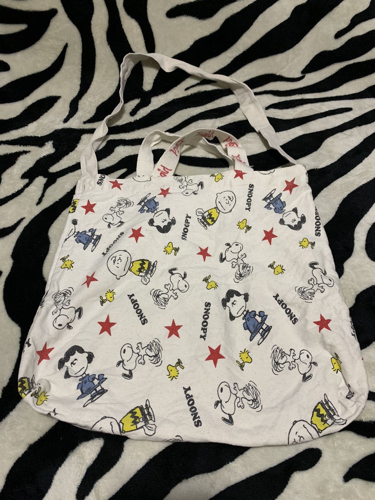 Bag × Peanuts Peanuts X-girl Snoopy Tote Bag | Grailed
