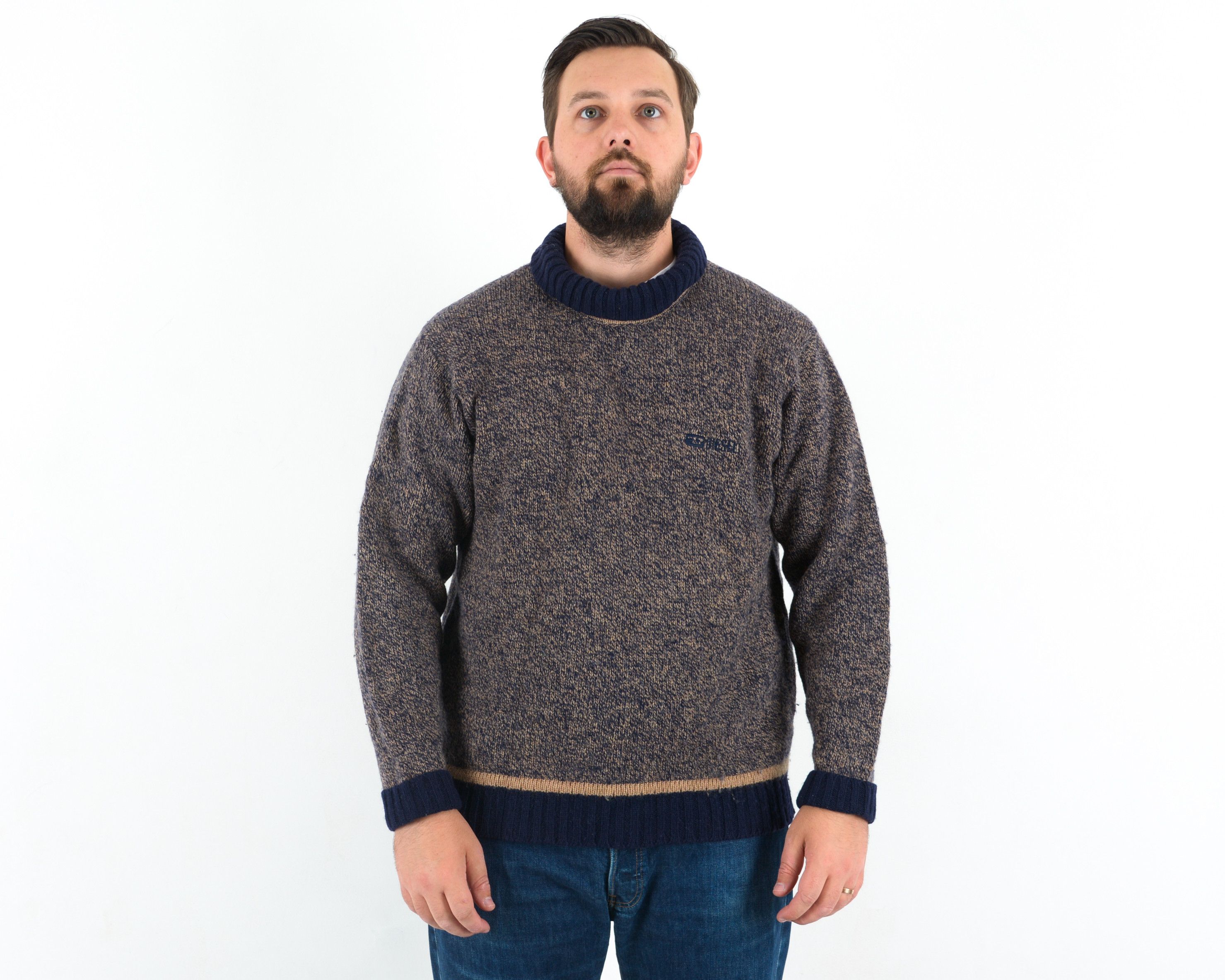 Diesel Jumper Pullover Sweater Wool High Turtle Neck Retro Knit Top Size US XXL / EU 58 / 5 - 1 Thumbnail