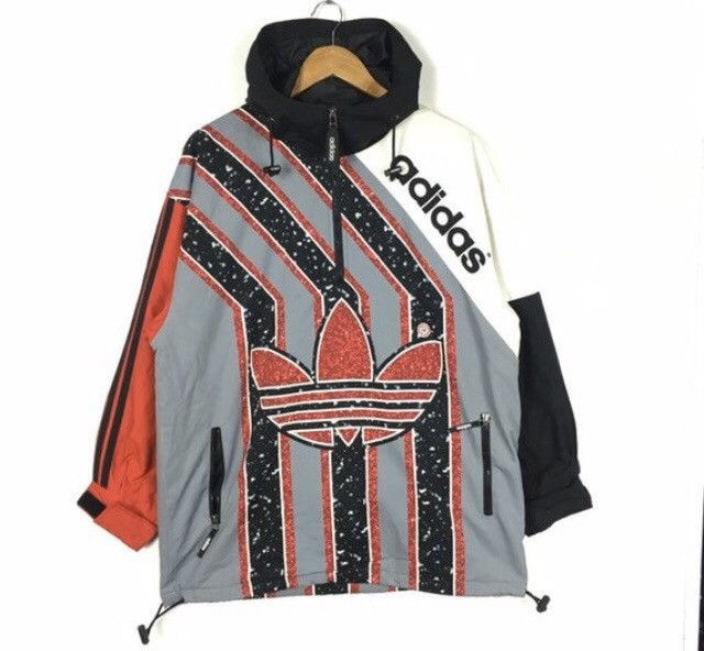 Adidas × Descente Vintage 80s Adidas hooded jacket made in japan Size US M / EU 48-50 / 2 - 1 Thumbnail