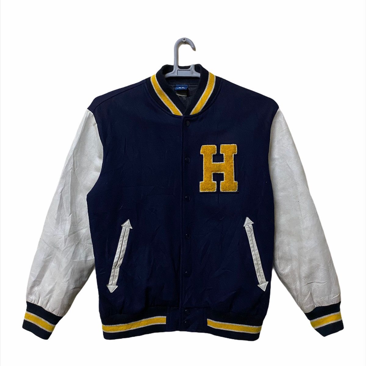 Hang Ten Letterman wool leather varsity patches H logo Size US M / EU 48-50 / 2 - 1 Thumbnail
