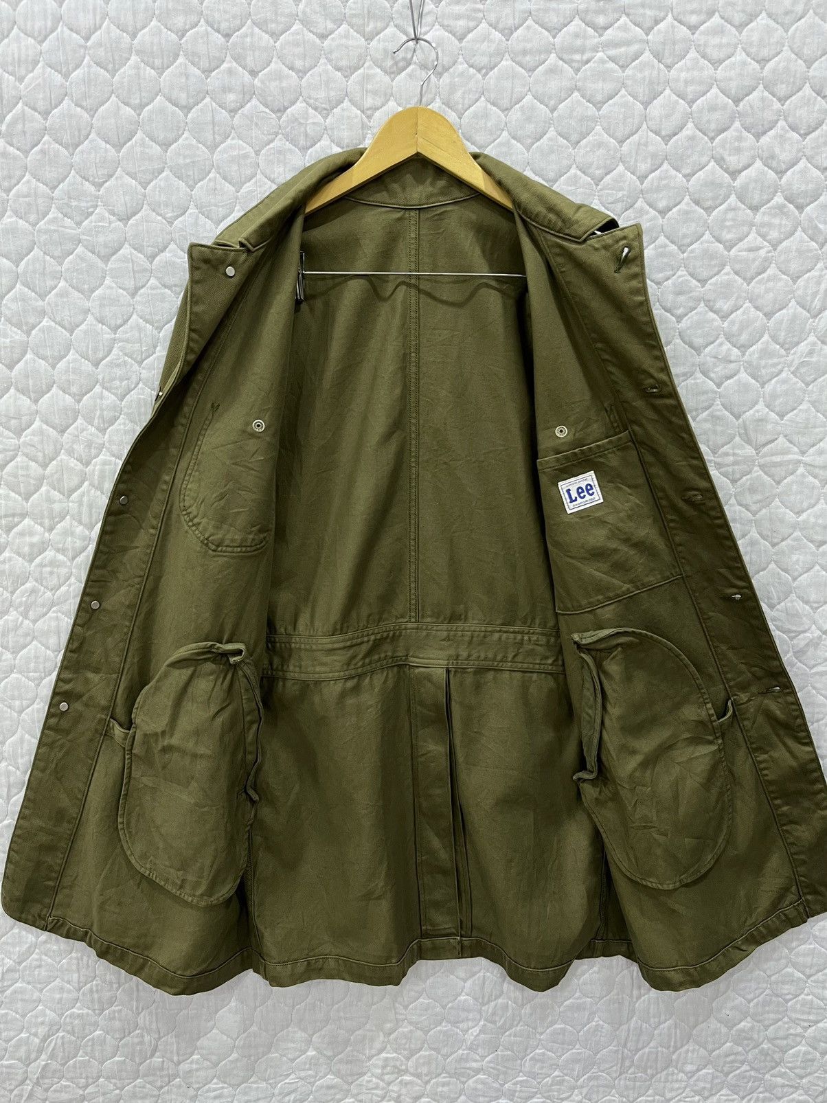 Lee F. 🔥🔥🔥VTG LEE SANFORISED UNION MADE MILITARY LONG JACKET Size M / US 6-8 / IT 42-44 - 4 Thumbnail