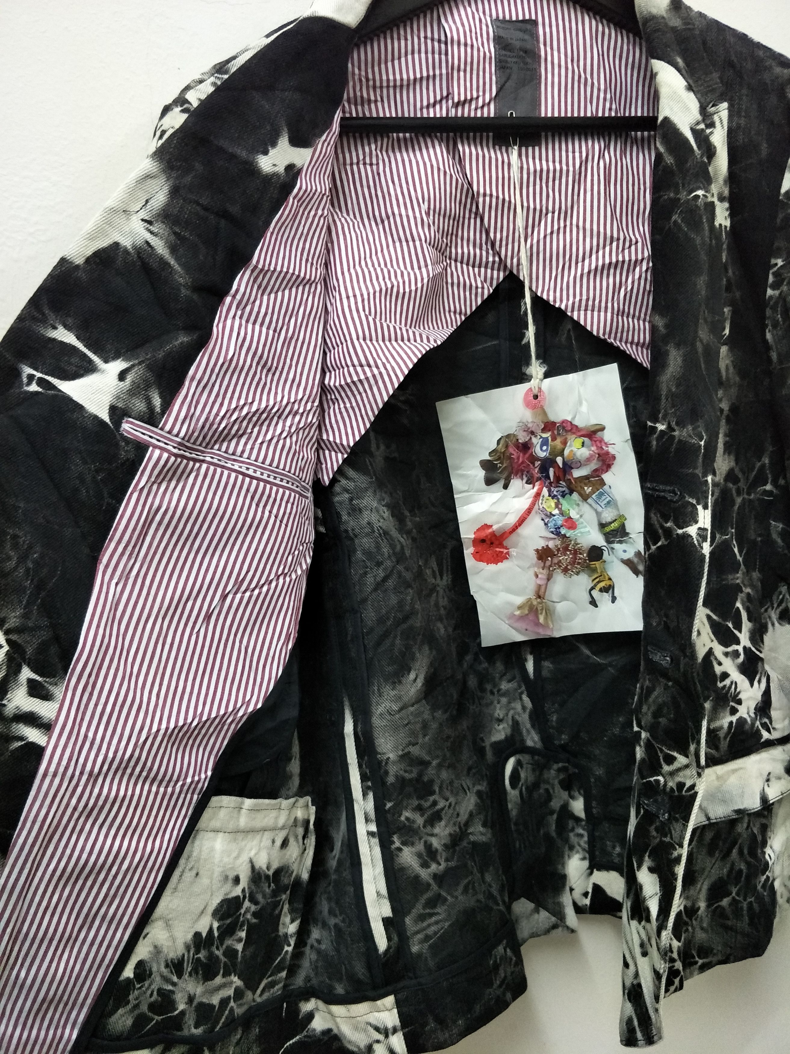 Japanese Brand Nozomi Ishiguro Acid Wash Coat Japanese Designer Size US S / EU 44-46 / 1 - 4 Thumbnail