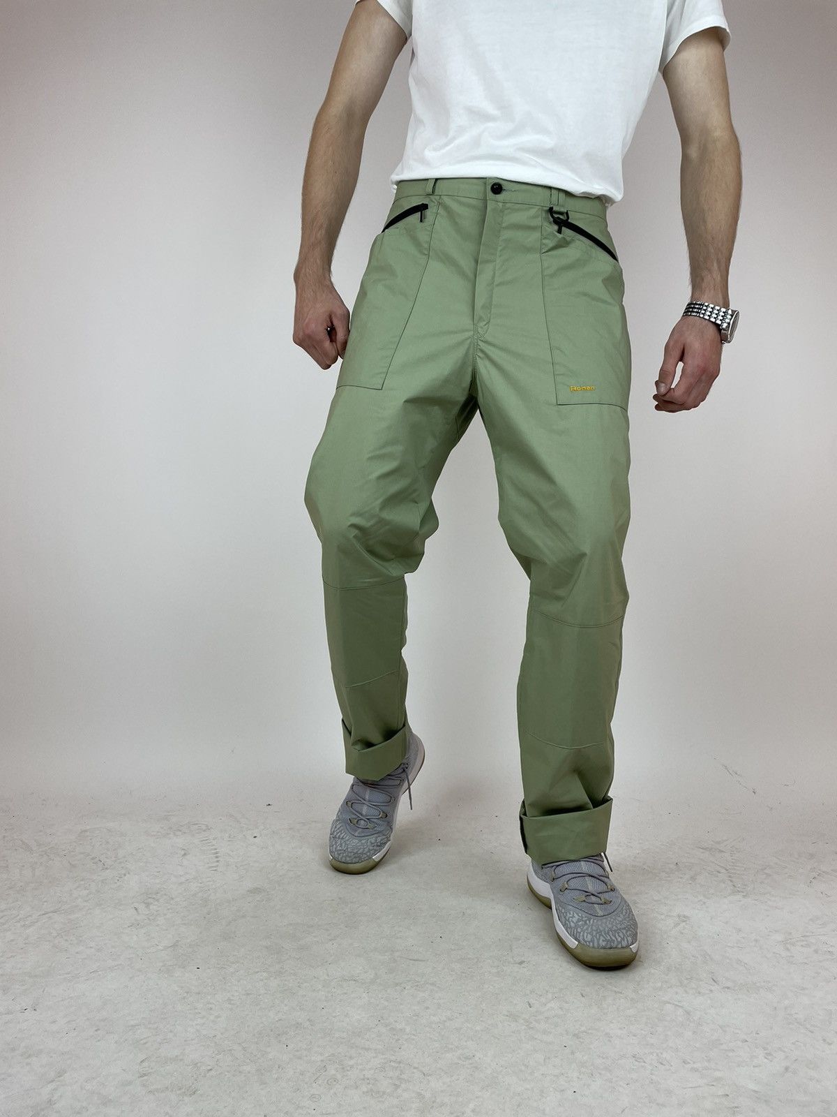 Vintage ROHAN Vintage Green Mens Outdoor Fatigues Pants size W36 Size US 36 / EU 52 - 6 Thumbnail