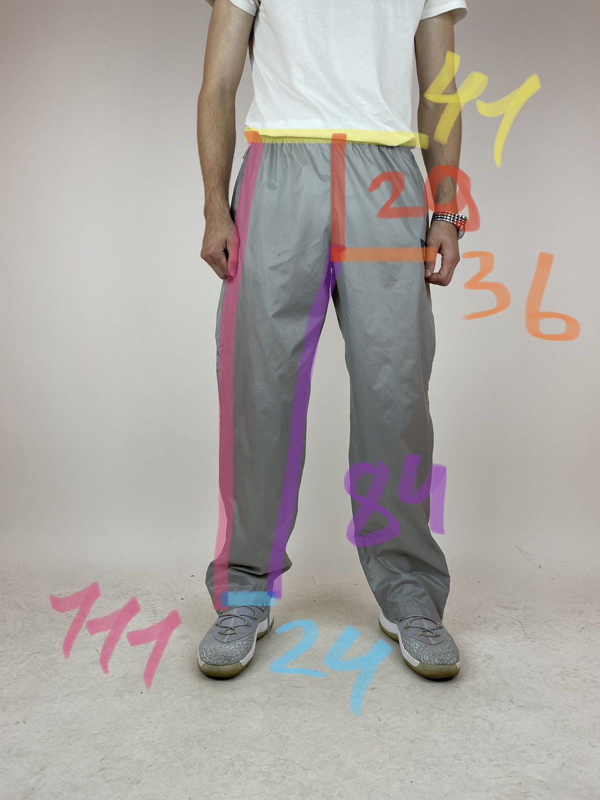Puma PUMA VINTAGE grey wide legs track pants Mens size XL Size US 34 / EU 50 - 13 Thumbnail