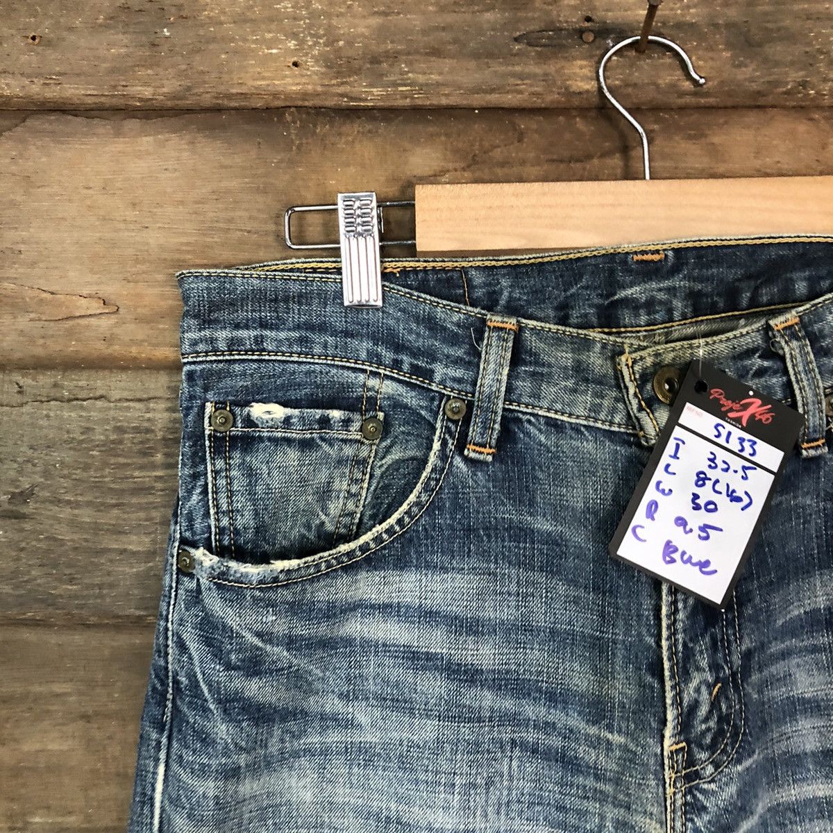 Levi's Levis Blue Distressed Denim Pants #5133 Size US 30 / EU 46 - 4 Thumbnail