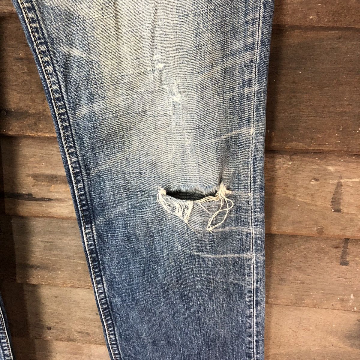 Levi's Levis Blue Distressed Denim Pants #5133 Size US 30 / EU 46 - 8 Thumbnail