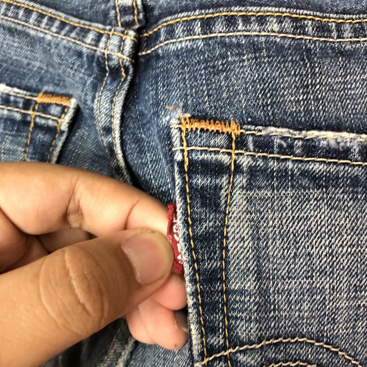 Levi's Levis Blue Distressed Denim Pants #5133 Size US 30 / EU 46 - 15 Thumbnail