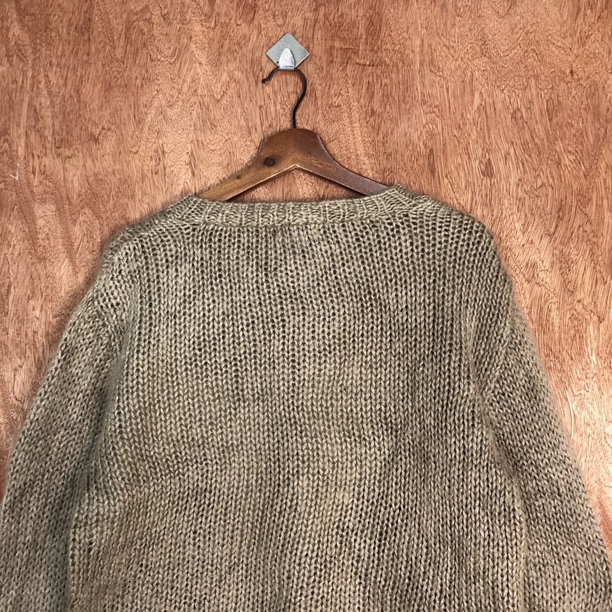 Homespun Knitwear My Lawrier Brown art mohair cardigan Knitwear #H232 Size US S / EU 44-46 / 1 - 12 Thumbnail