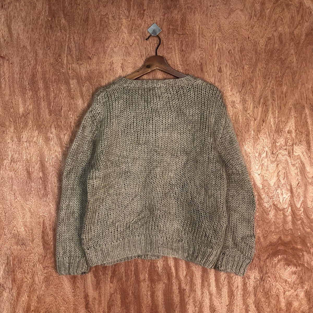 Homespun Knitwear My Lawrier Brown art mohair cardigan Knitwear #H232 Size US S / EU 44-46 / 1 - 11 Thumbnail