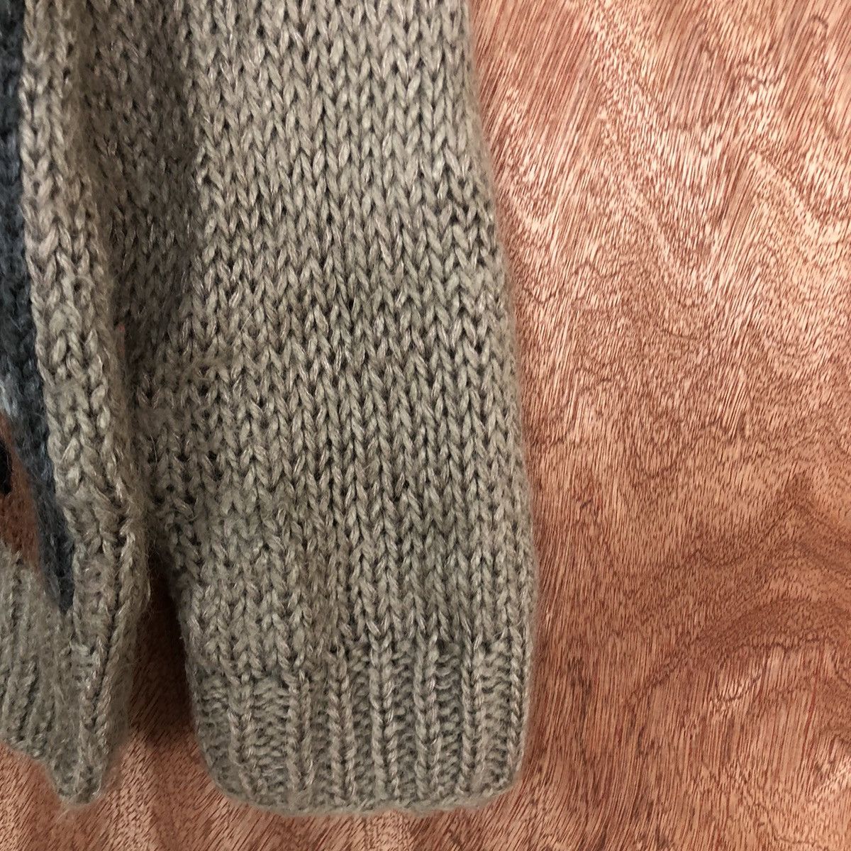 Homespun Knitwear My Lawrier Brown art mohair cardigan Knitwear #H232 Size US S / EU 44-46 / 1 - 4 Thumbnail