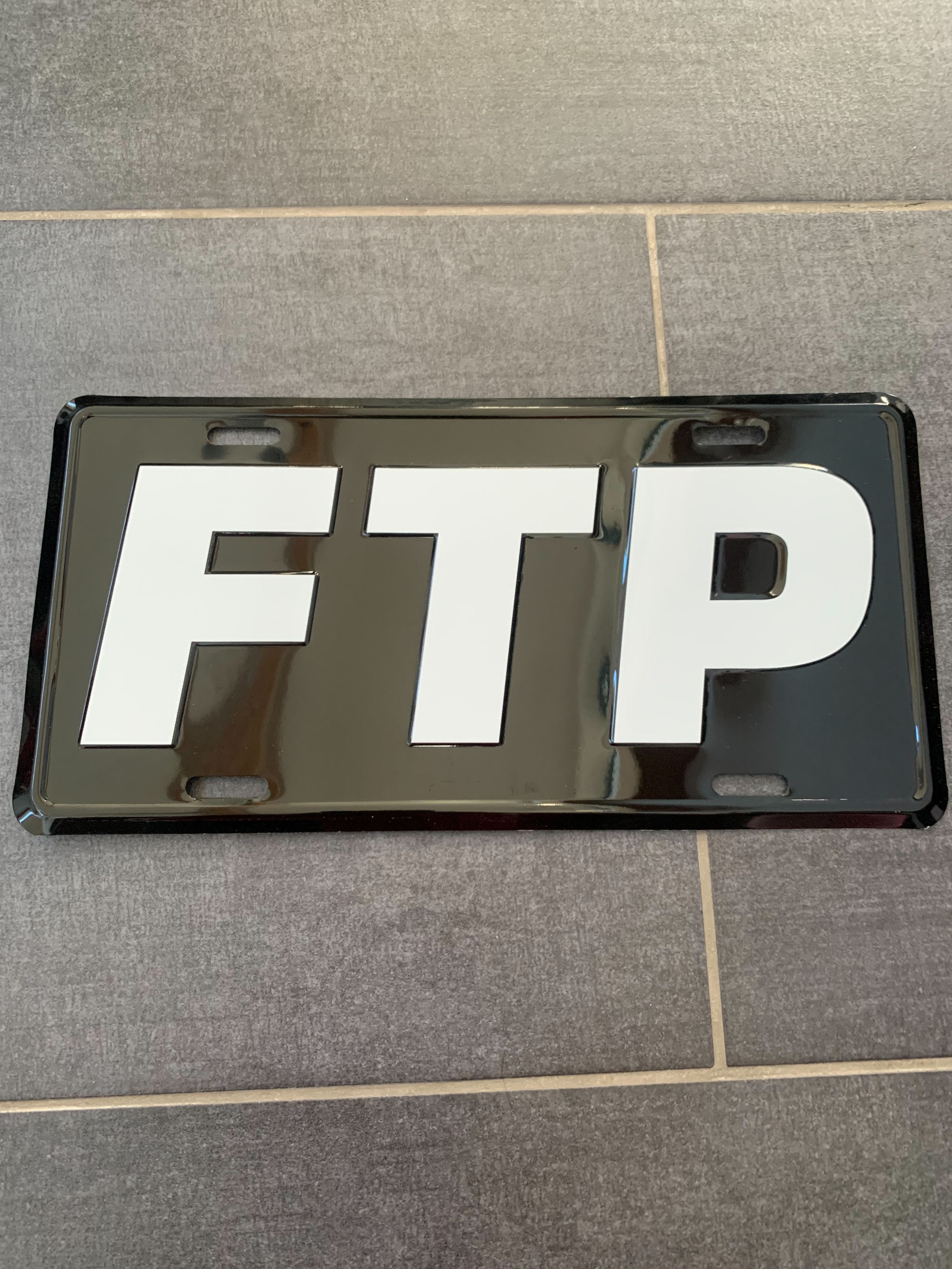 Fuck The Population FTP License Plate | Grailed