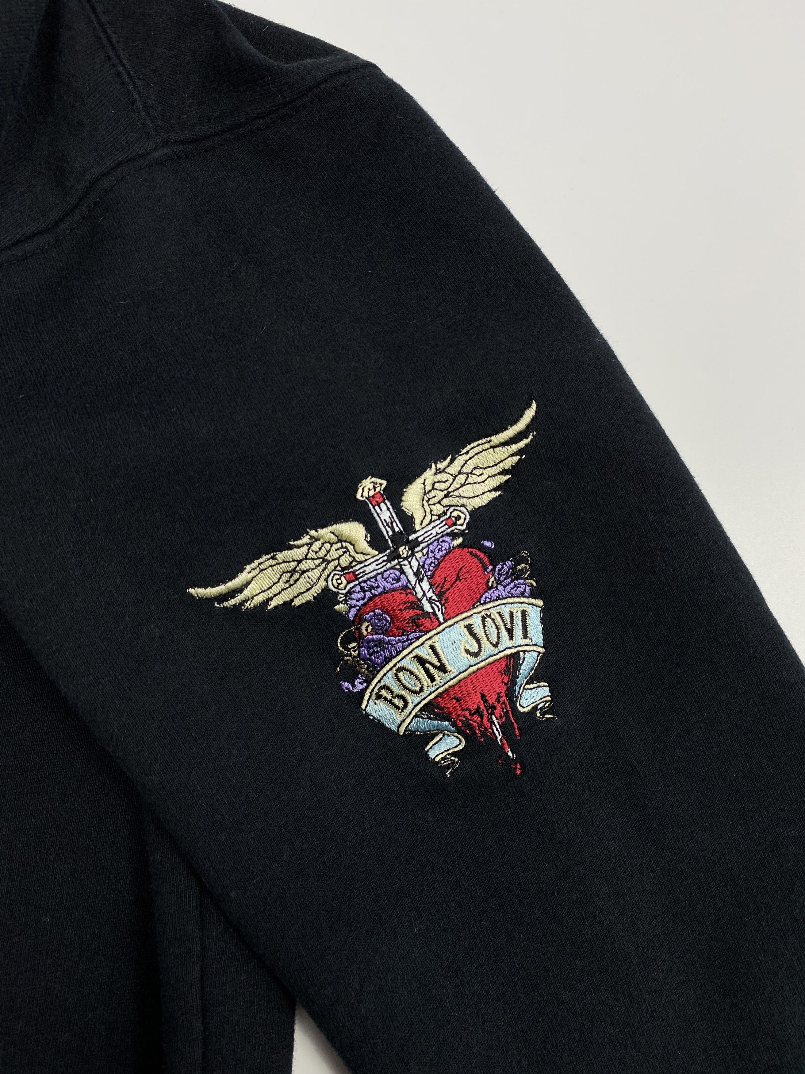 Band Tees × Vintage Bon Jovi 2007-2008 Lost Highway Tour Full Zip Hoodie Size US S / EU 44-46 / 1 - 3 Thumbnail