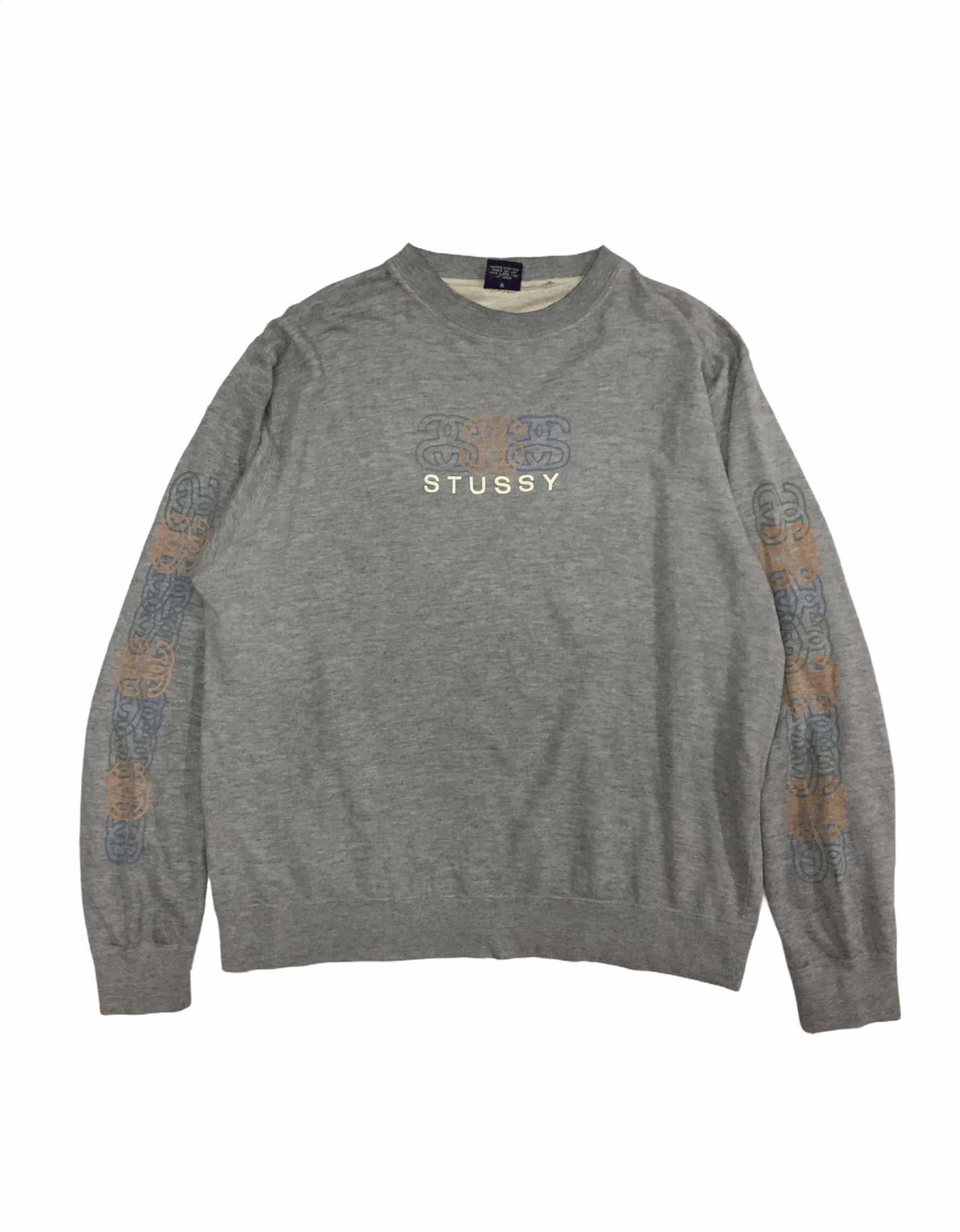 Stussy Vtg Y2K STUSSY multicolor logo sweat Size US M / EU 48-50 / 2 - 1 Thumbnail