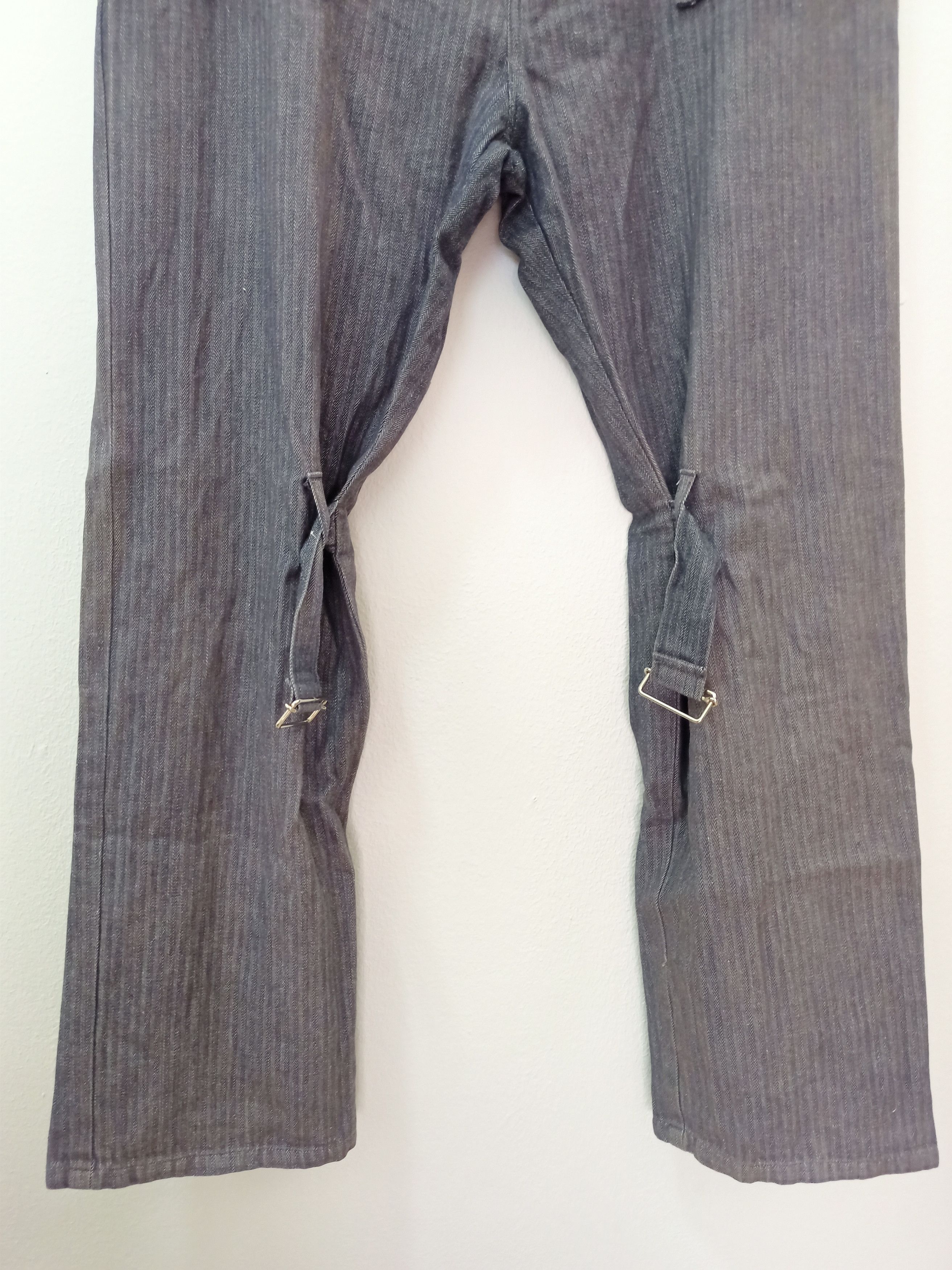 Dries Van Noten Center Field Punk Lace Up Zipper Bondage Pants Made in Japan Size US 31 - 17 Thumbnail