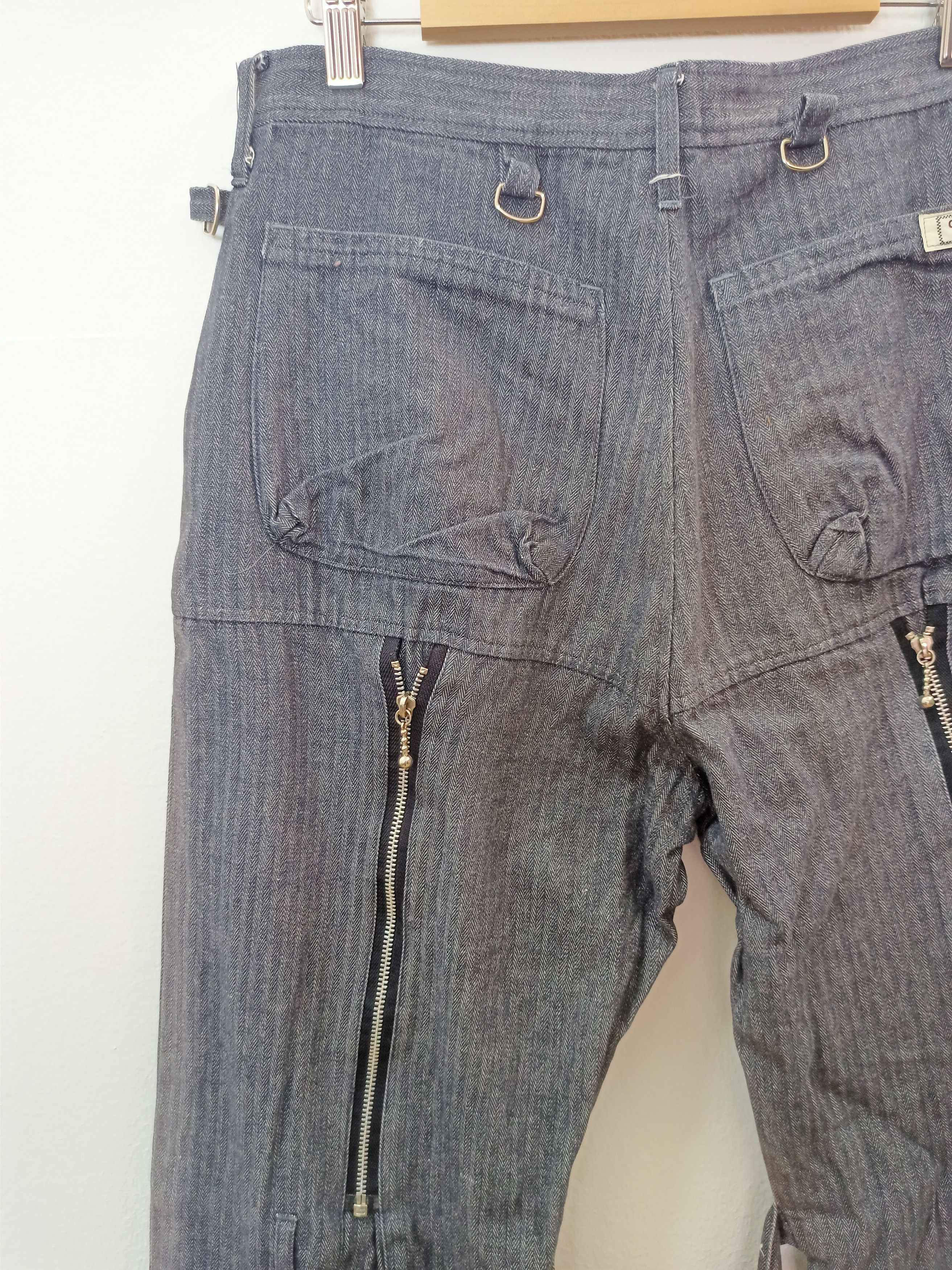 Dries Van Noten Center Field Punk Lace Up Zipper Bondage Pants Made in Japan Size US 31 - 16 Thumbnail