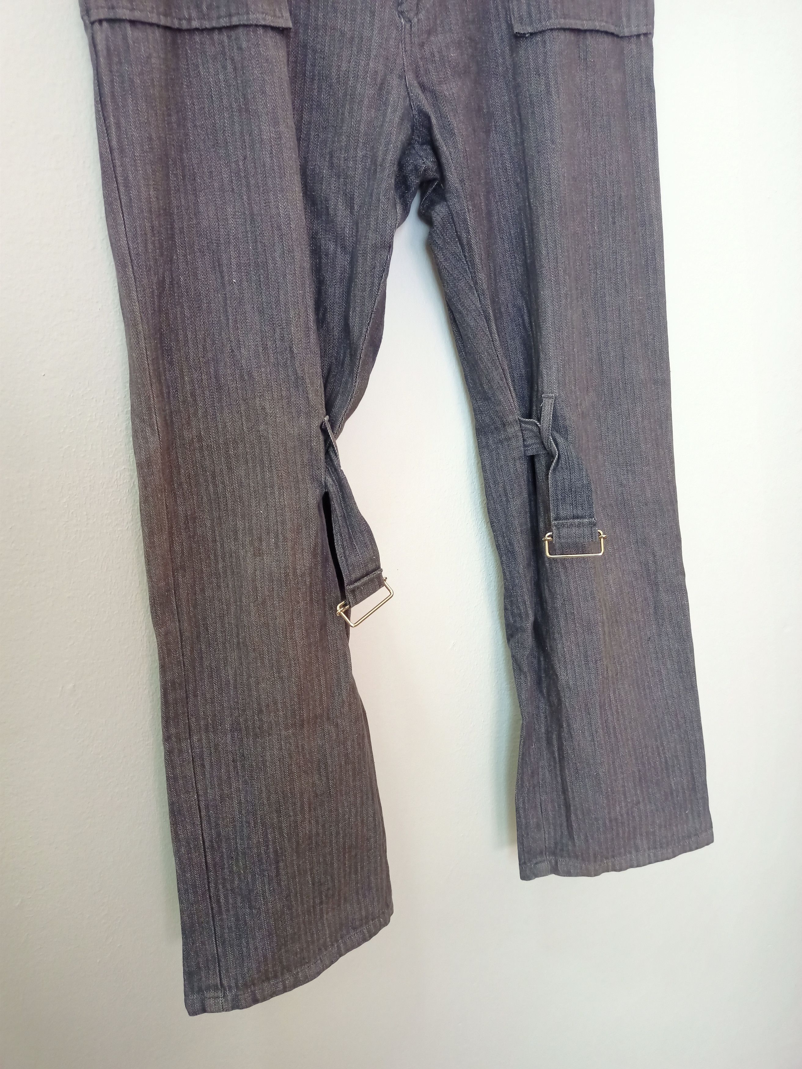Dries Van Noten Center Field Punk Lace Up Zipper Bondage Pants Made in Japan Size US 31 - 4 Thumbnail
