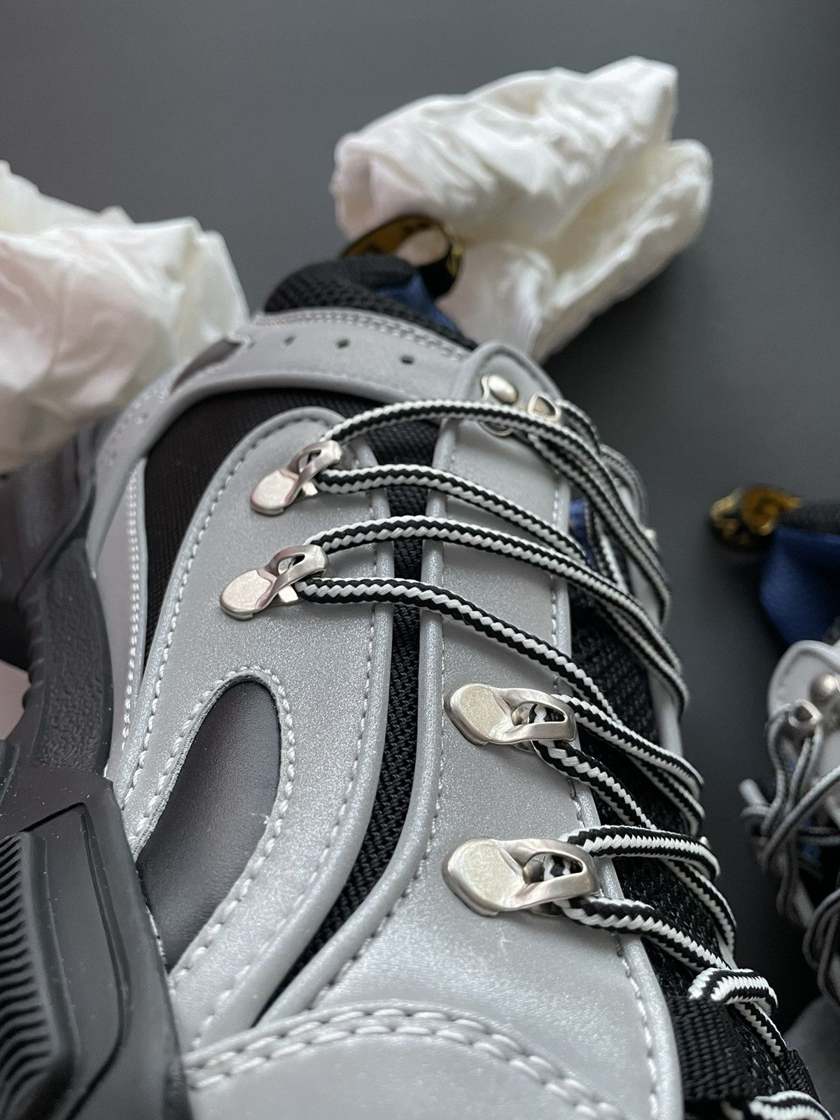 Gucci Rare LimitedEdition New Track Reflective Leather Track Boots Size US 9.5 / EU 42-43 - 23 Thumbnail