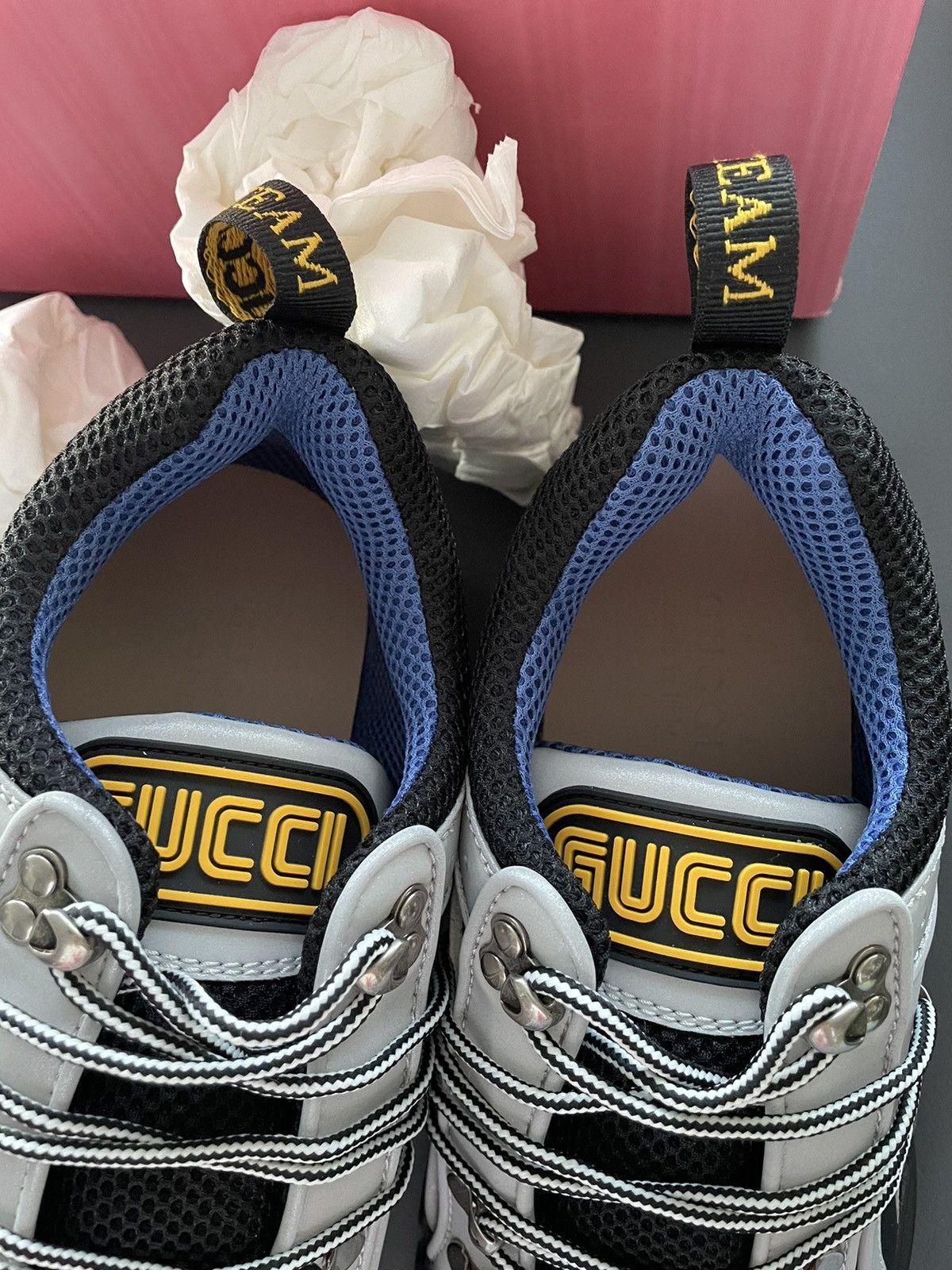 Gucci Rare LimitedEdition New Track Reflective Leather Track Boots Size US 9.5 / EU 42-43 - 4 Thumbnail