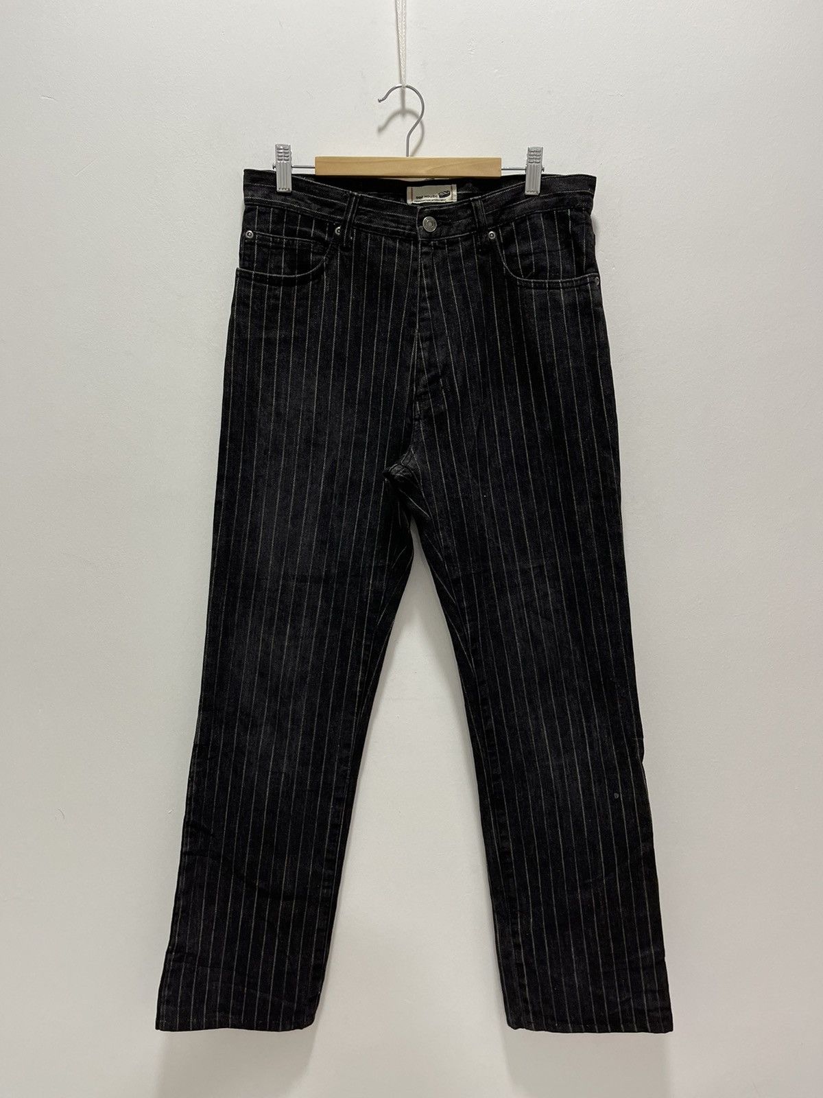 Japanese Brand × Vintage JAPANESE DOG HOUSE STRIPED CARPENTER PANTS Size US 31 - 1 Thumbnail