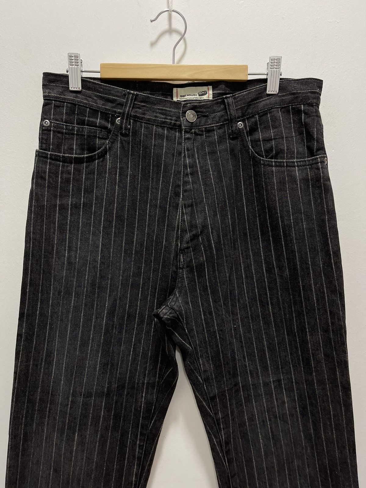 Japanese Brand × Vintage JAPANESE DOG HOUSE STRIPED CARPENTER PANTS Size US 31 - 4 Thumbnail