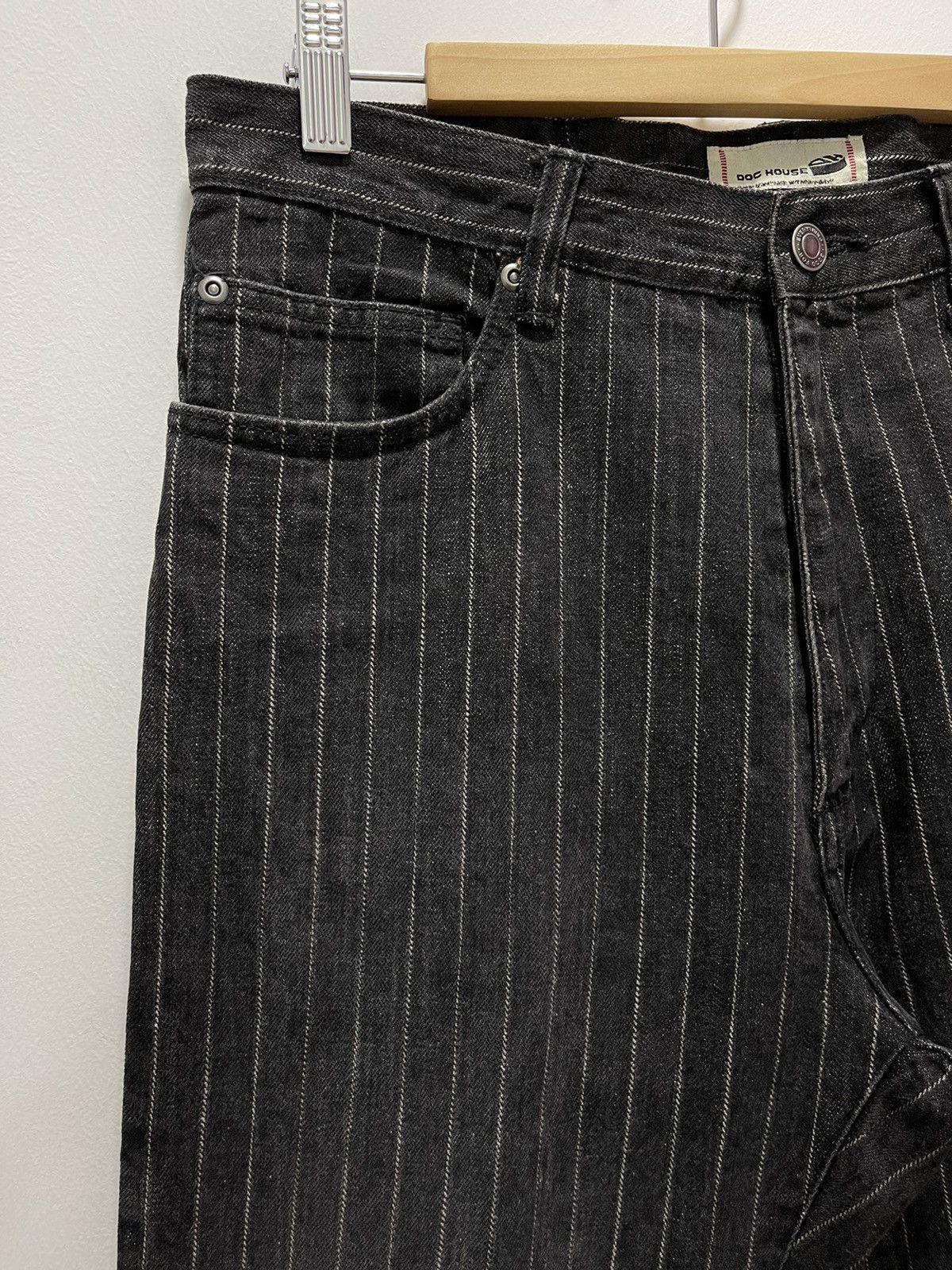 Japanese Brand × Vintage JAPANESE DOG HOUSE STRIPED CARPENTER PANTS Size US 31 - 3 Thumbnail