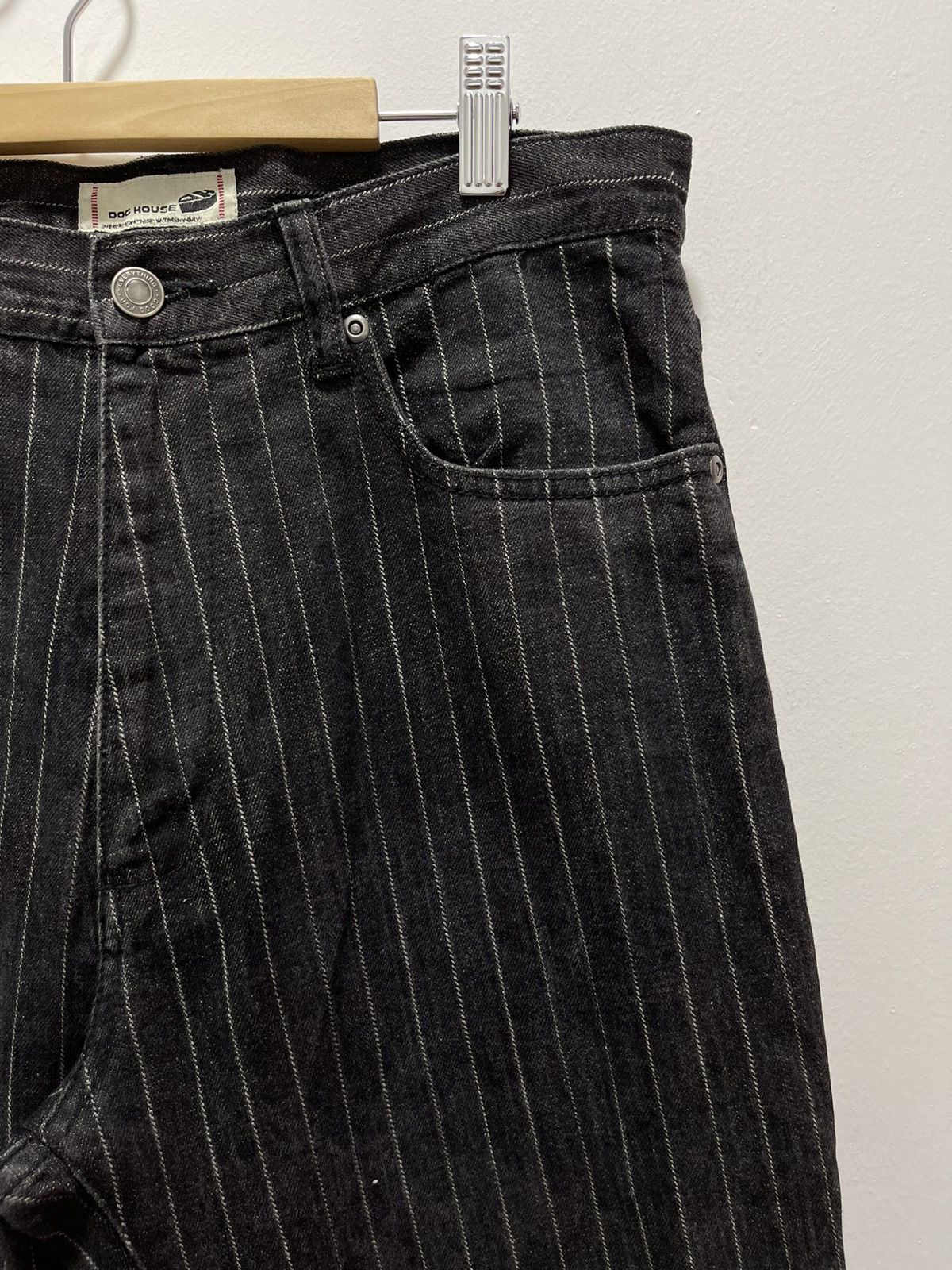 Japanese Brand × Vintage JAPANESE DOG HOUSE STRIPED CARPENTER PANTS Size US 31 - 2 Thumbnail