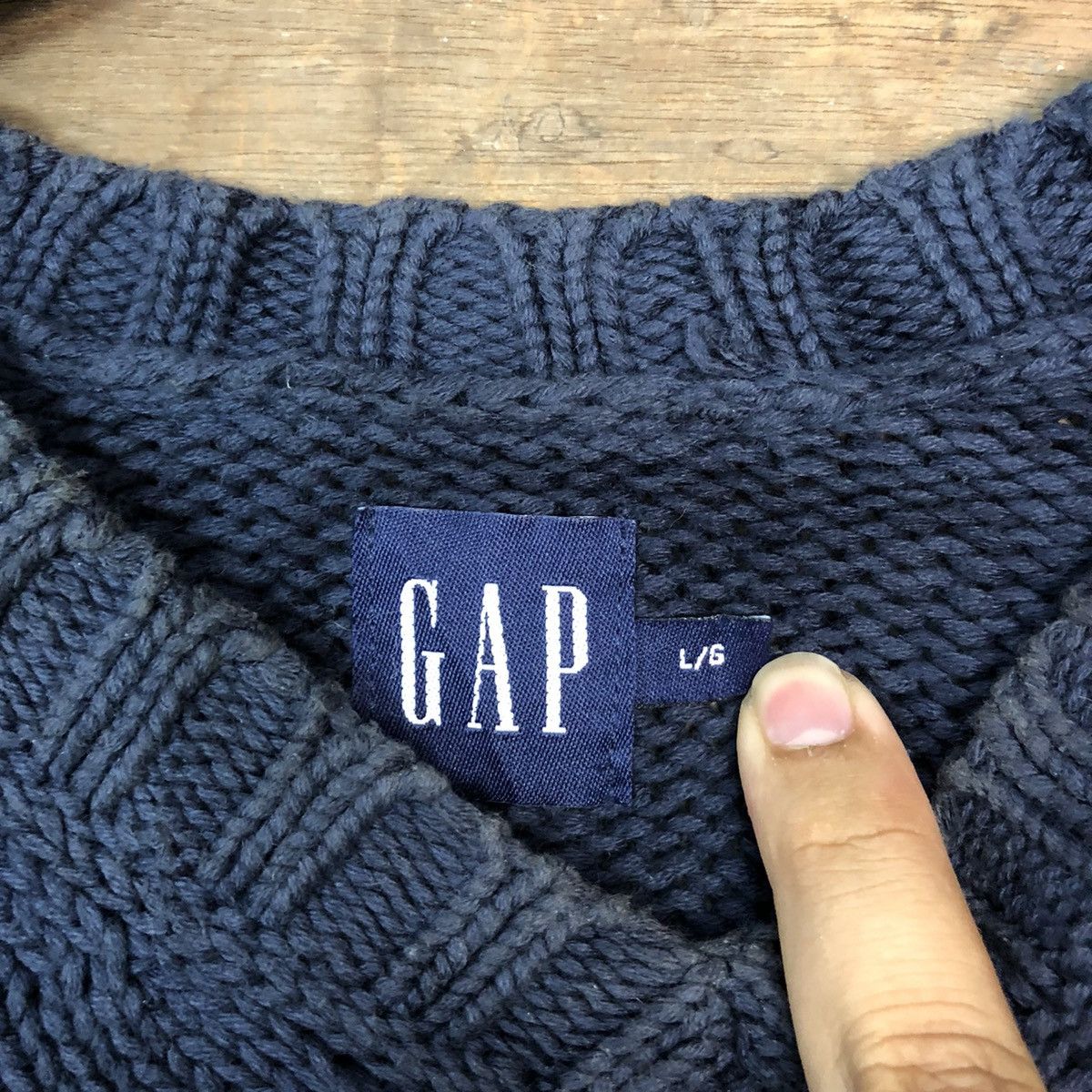 Gap Gap Dark blue Knitwear sweatshirt vintage #H005 Size US L / EU 52-54 / 3 - 9 Thumbnail