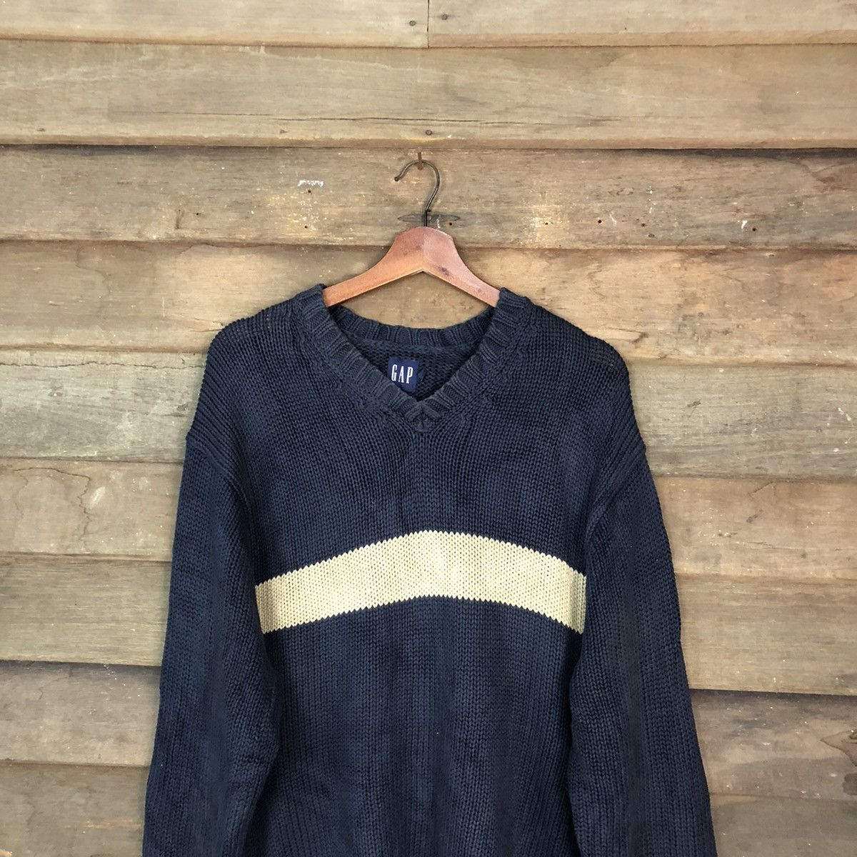 Gap Gap Dark blue Knitwear sweatshirt vintage #H005 Size US L / EU 52-54 / 3 - 2 Thumbnail