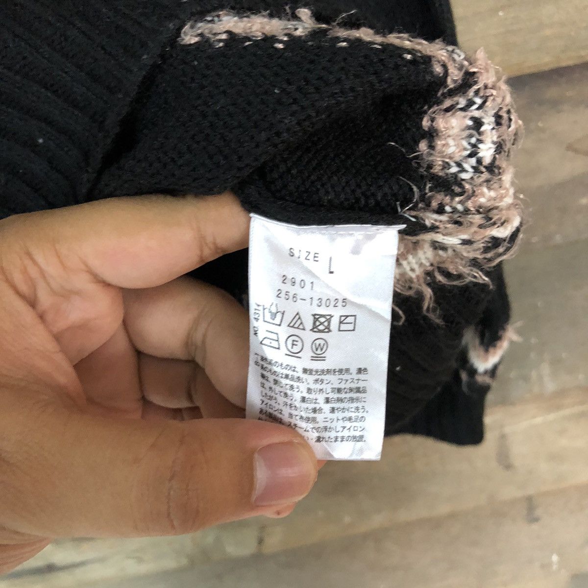 Japanese Brand Cutie Blonde navajo art Black Knitwear #051 Size S / US 4 / IT 40 - 8 Thumbnail