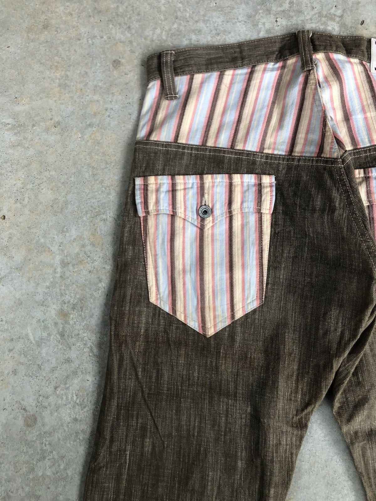 Japanese Brand Concave attempt Blanket Navajo Style Distressed Jeans Size US 33 - 9 Thumbnail