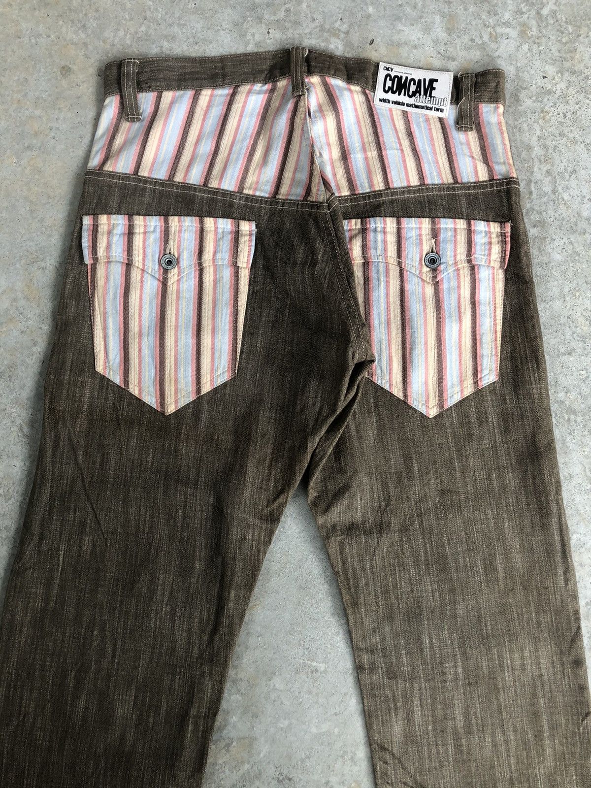 Japanese Brand Concave attempt Blanket Navajo Style Distressed Jeans Size US 33 - 8 Thumbnail