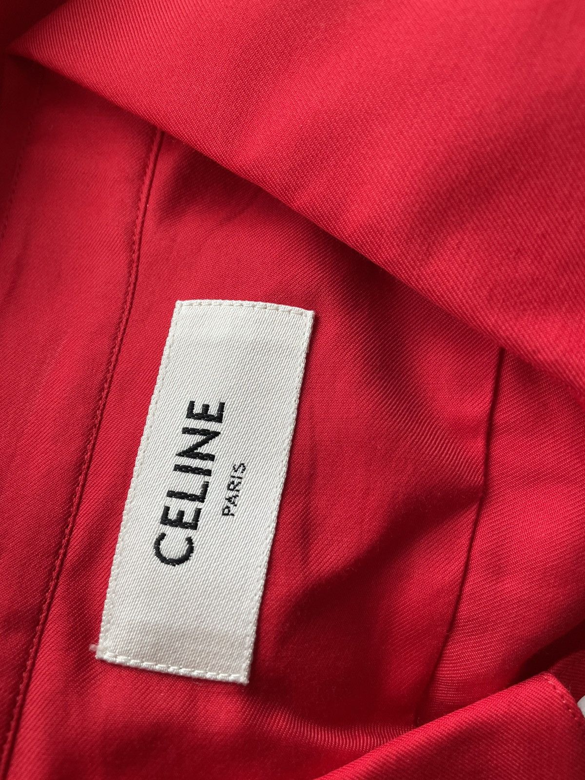 Celine × Hedi Slimane Rare Brand New Iconic Hedi Slimane Super Runway C Shirt Size US XL / EU 56 / 4 - 6 Thumbnail