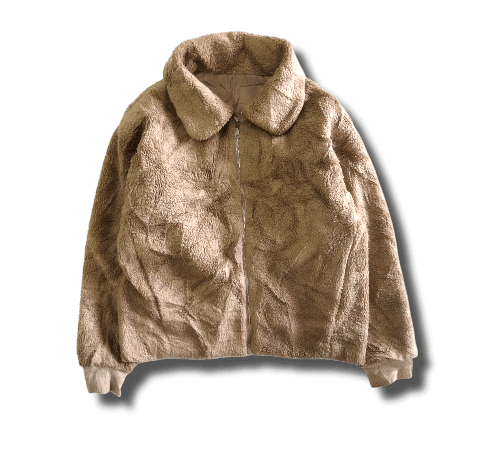 image of Best Offergu Japan Pile Fleece Jacket in Brown, Men's (Size XL)
