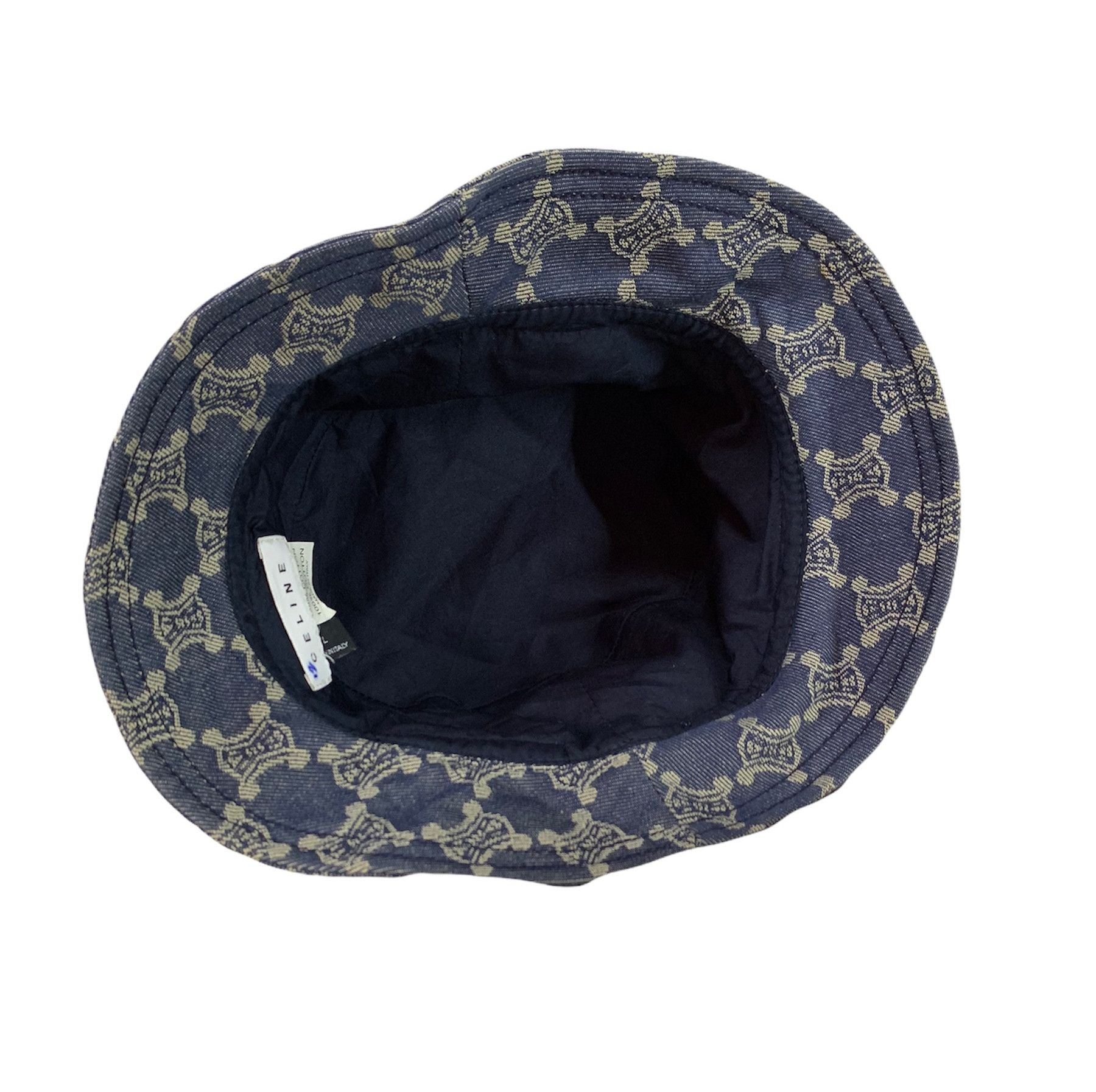 Celine × Designer Celine macadam pattern indigo canvas leather bucket hat Size ONE SIZE - 6 Thumbnail