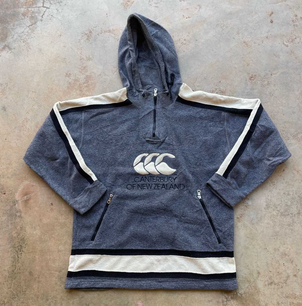 Canterbury of New Zealand × Vintage VINTAGS CANTERBURY FLEECE MIDZIPPER HOODIE Size US L / EU 52-54 / 3 - 1 Thumbnail