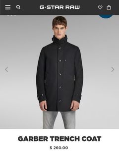 G star raw hot sale garber trench coat