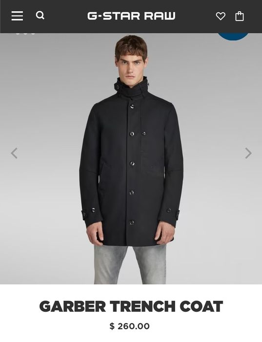 G star raw garber deals trench coat