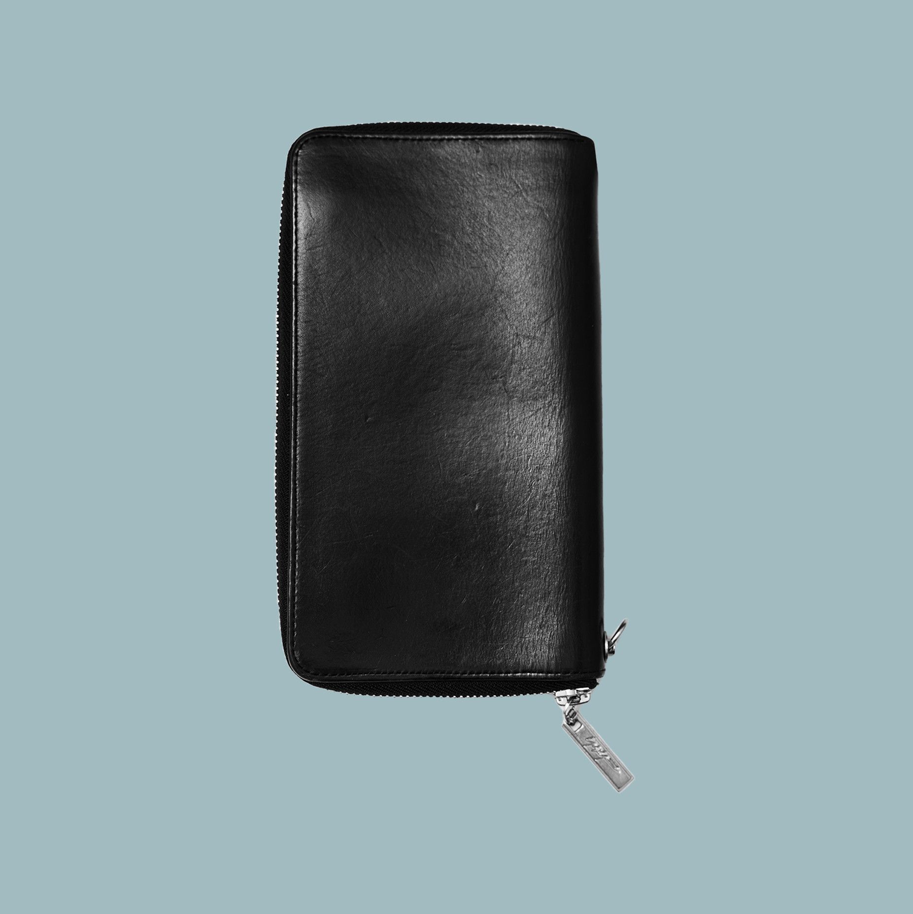 Yohji Yamamoto Yohji Yamamoto Black Leather All Around Zip Wallet Size ONE SIZE - 6 Thumbnail