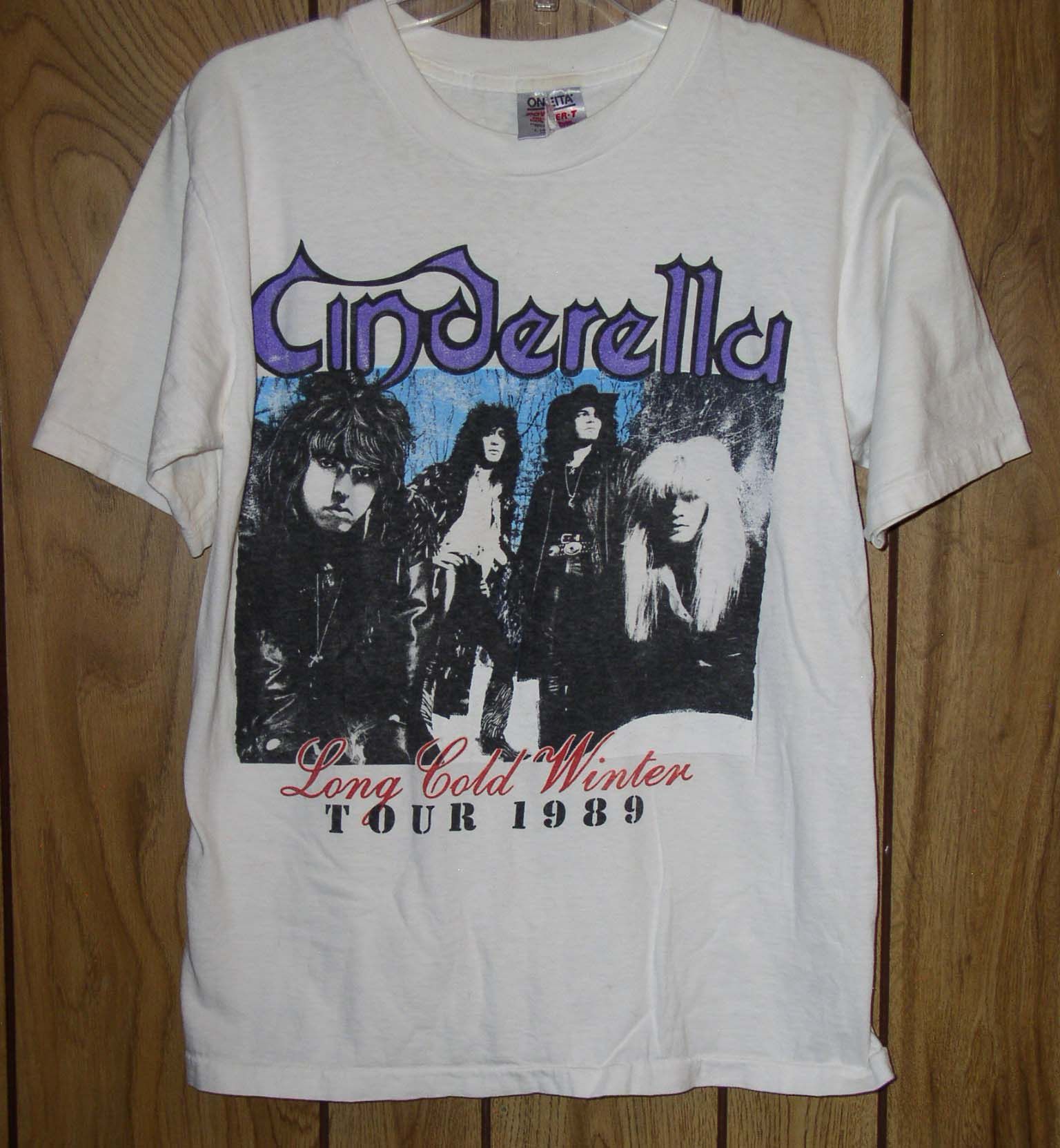 Band Tees Cinderella Concert Shirt 1989 Long Cold Winter Bulletboys Size US L / EU 52-54 / 3 - 1 Thumbnail