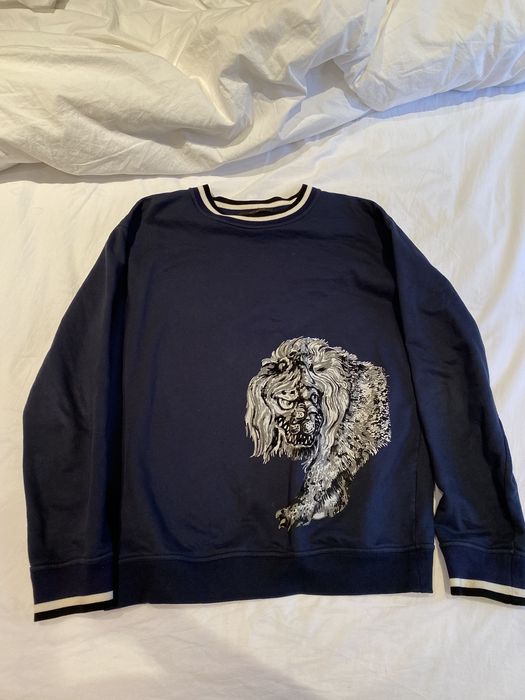 Louis Vuitton Louis Vuitton X Chapman Collab Lion Navy Grailed 4419