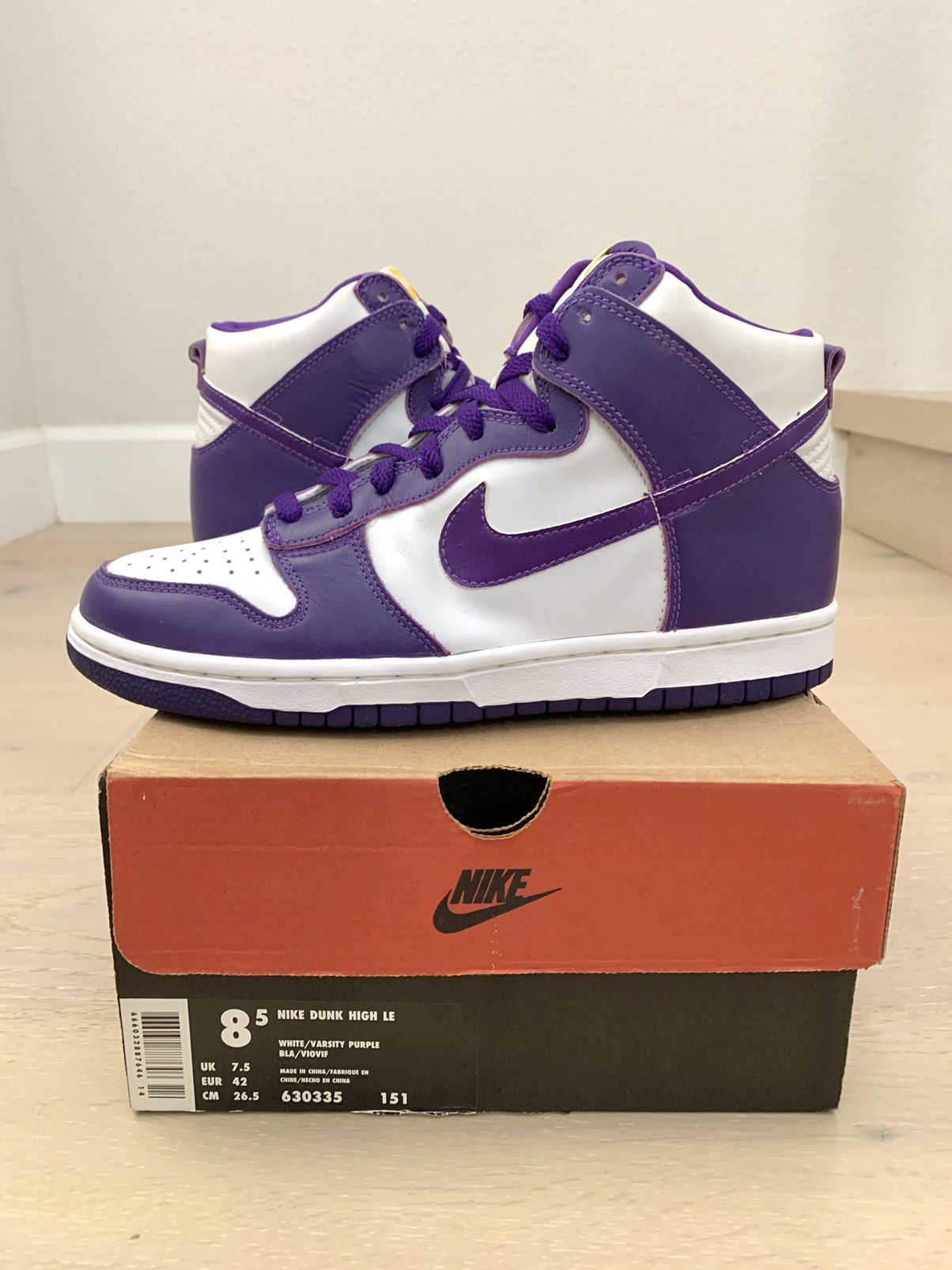 Dunk High LE Varsity Purple 1999 City Attack SB sz