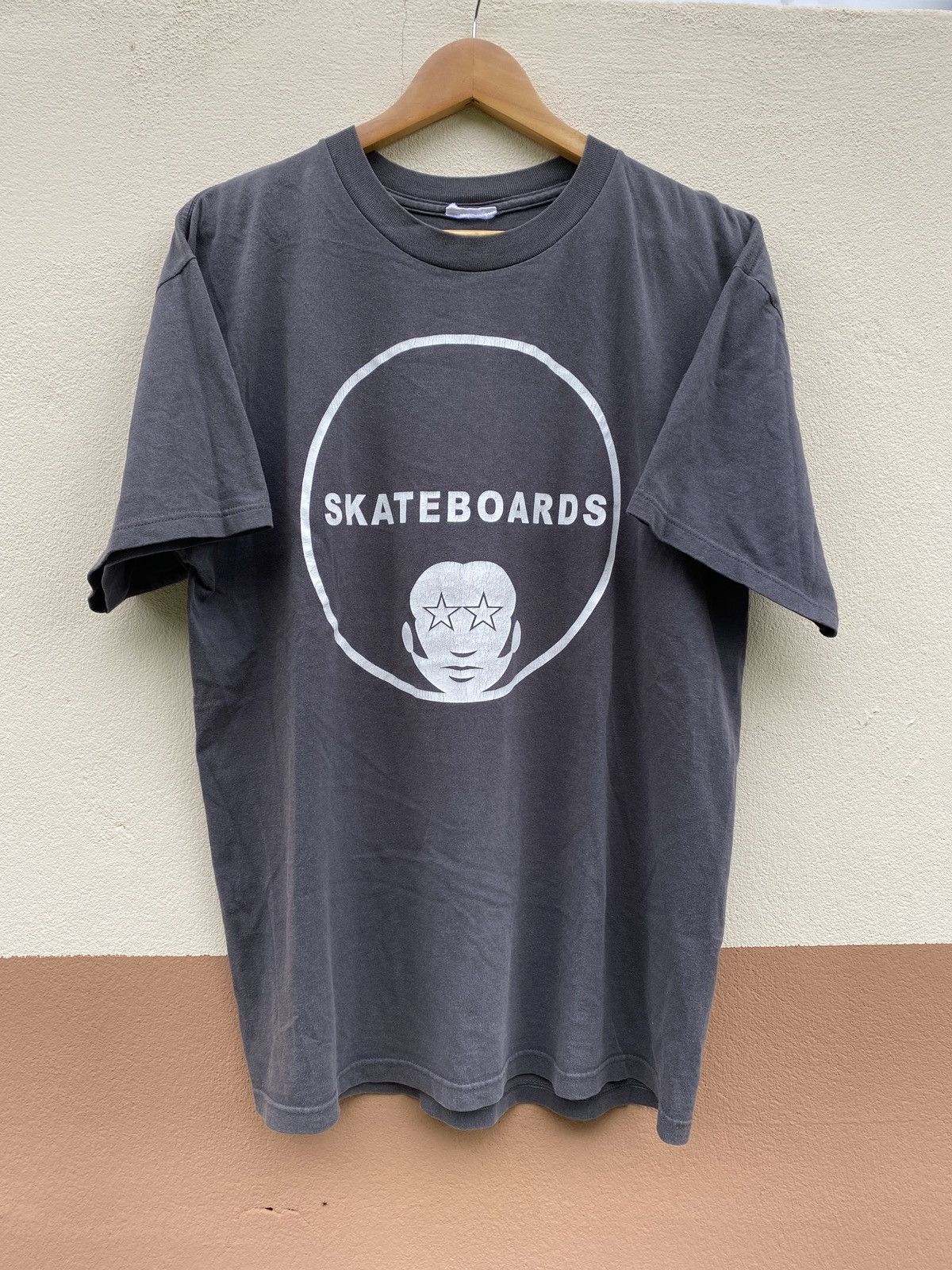 Vintage 90s Skateboards Biglogo Double print tshirt