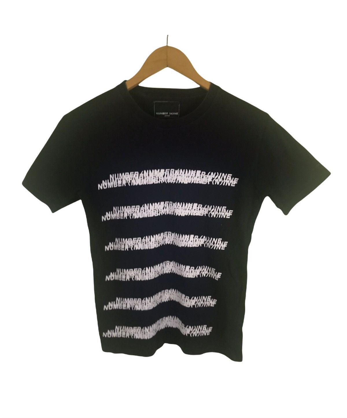 Number (N)ine Number Nine Big Font Mirror Short Sleeve Shirt Size US S / EU 44-46 / 1 - 1 Thumbnail