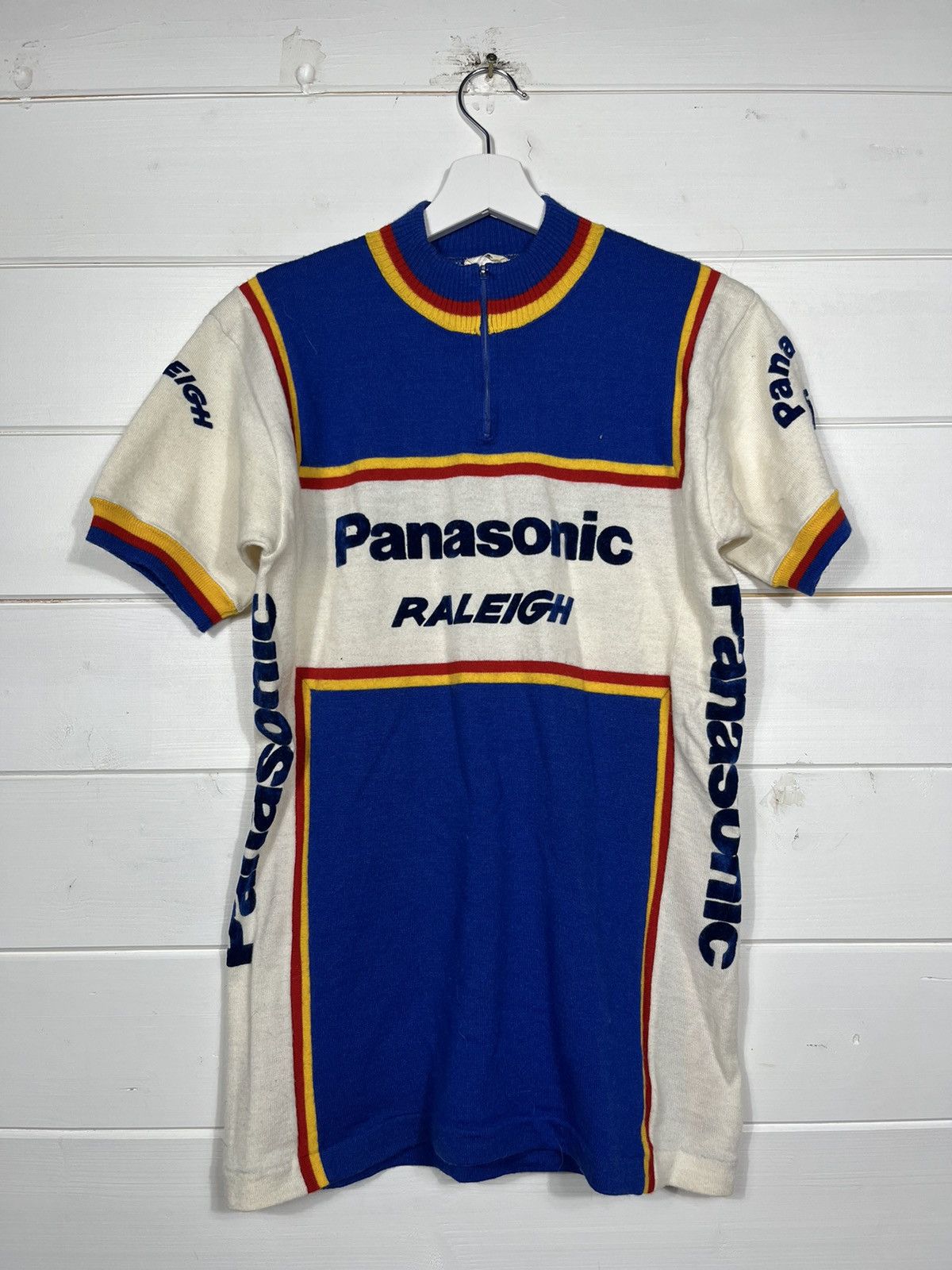 Shirt Cycling Vintage Panasonic Raleigh Wool Made In Italy
