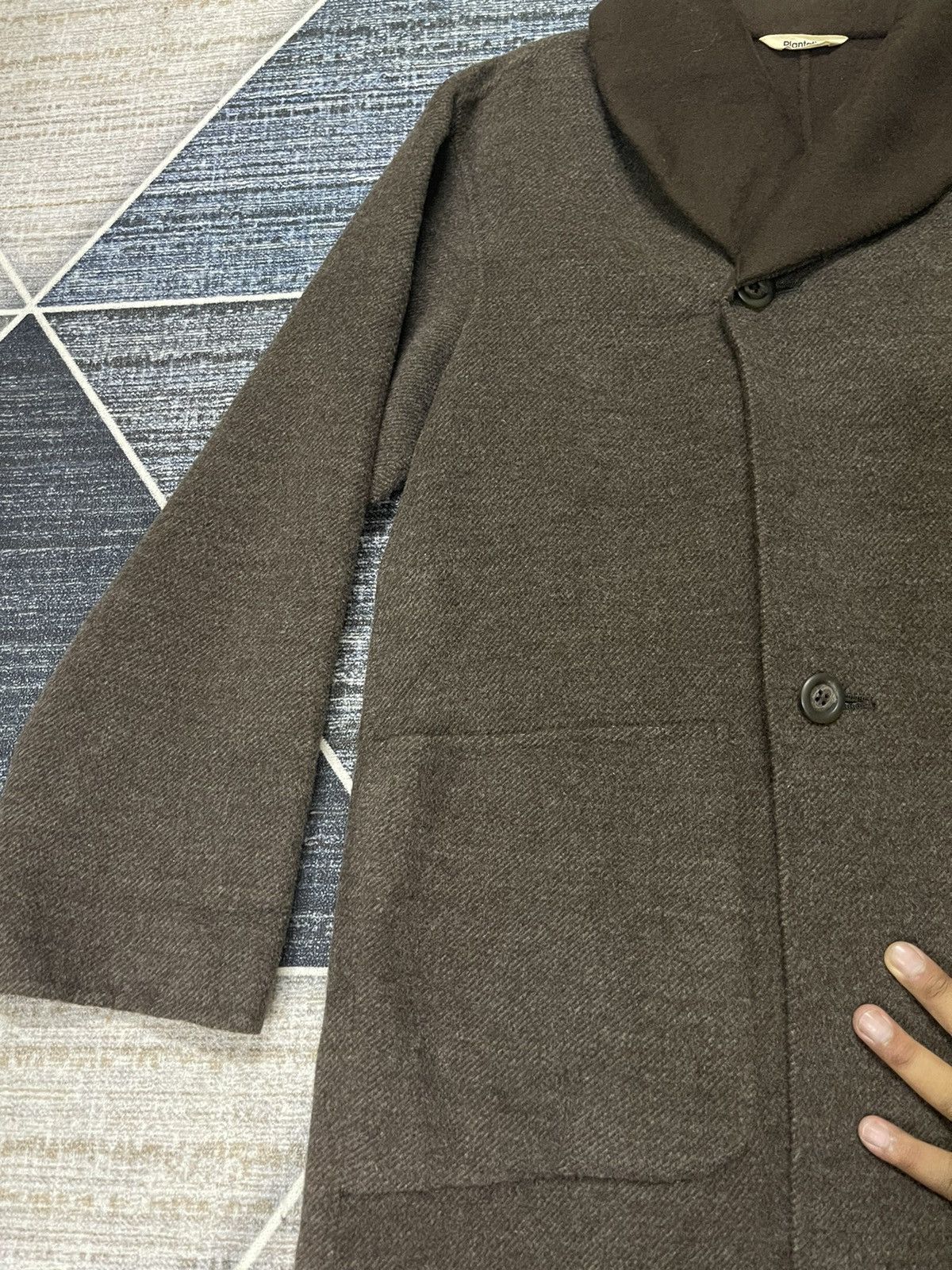 Issey Miyake VINTAGE PLANTATION ISSEY MIYAKE WOOL OVER JACKET Size US XL / EU 56 / 4 - 6 Thumbnail