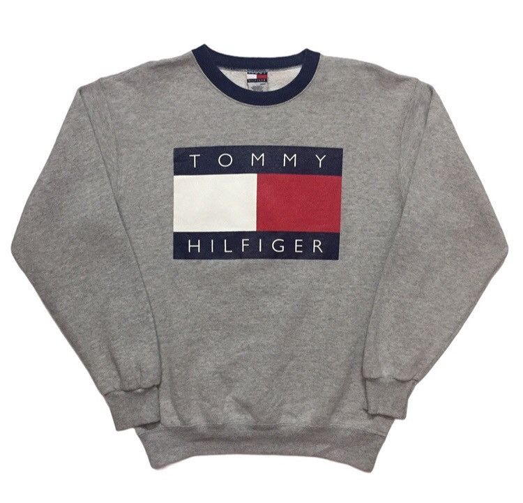 Tommy Hilfiger VINTAGE 90s TOMMY HILFIGER BIG LOGO USA BRAND SWEATSHIRT Size US M / EU 48-50 / 2 - 1 Thumbnail