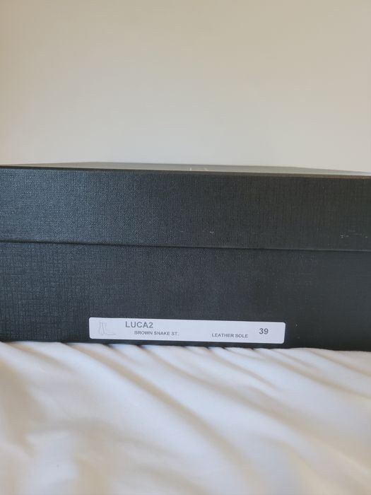 From The First From The First Luca 40mm Side Zip Snake-Effect Boots ...