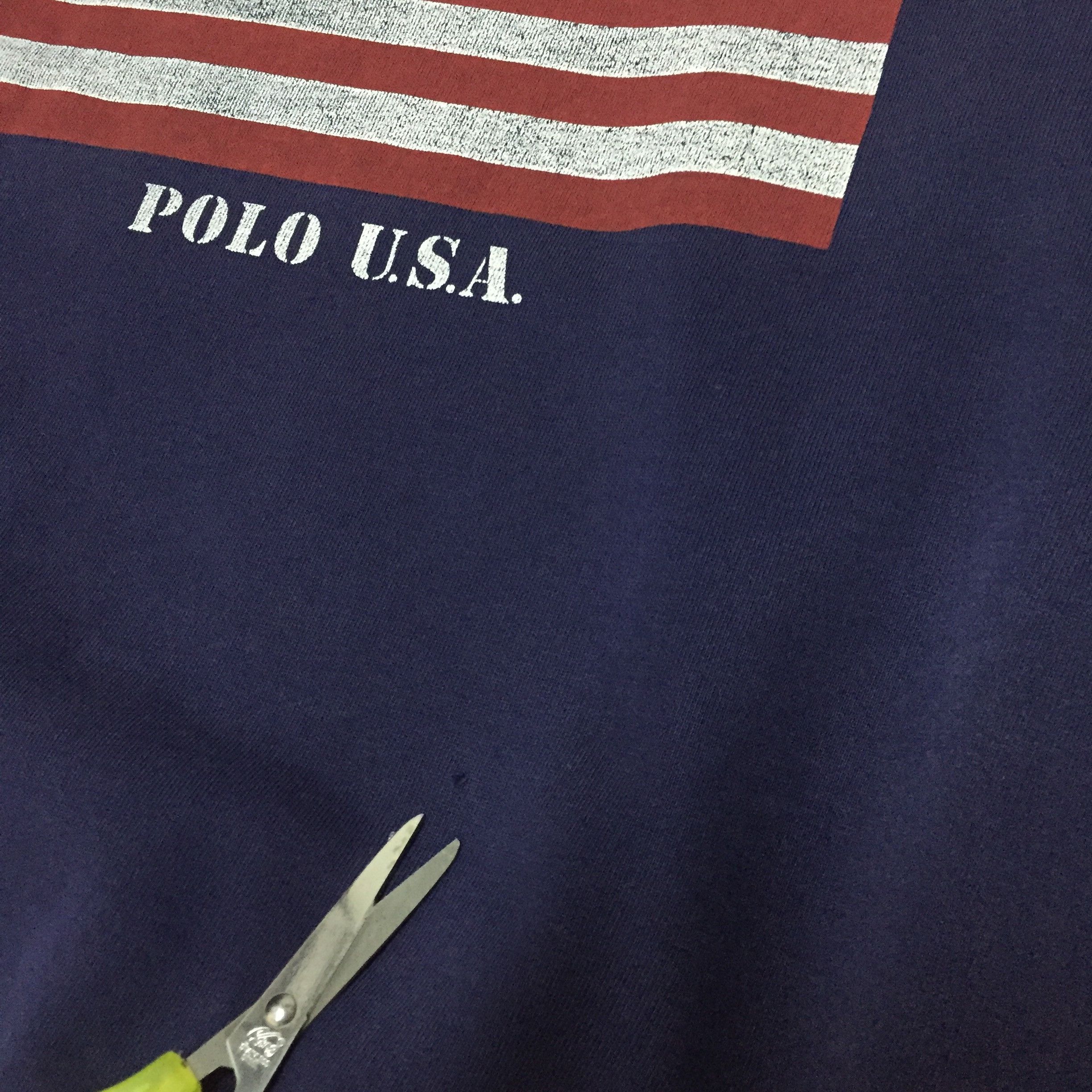 Polo Ralph Lauren VINTAGE 90s POLO COUNTRY RALPH LAUREN USA FLAG SWEATSHIRT Size US M / EU 48-50 / 2 - 4 Thumbnail