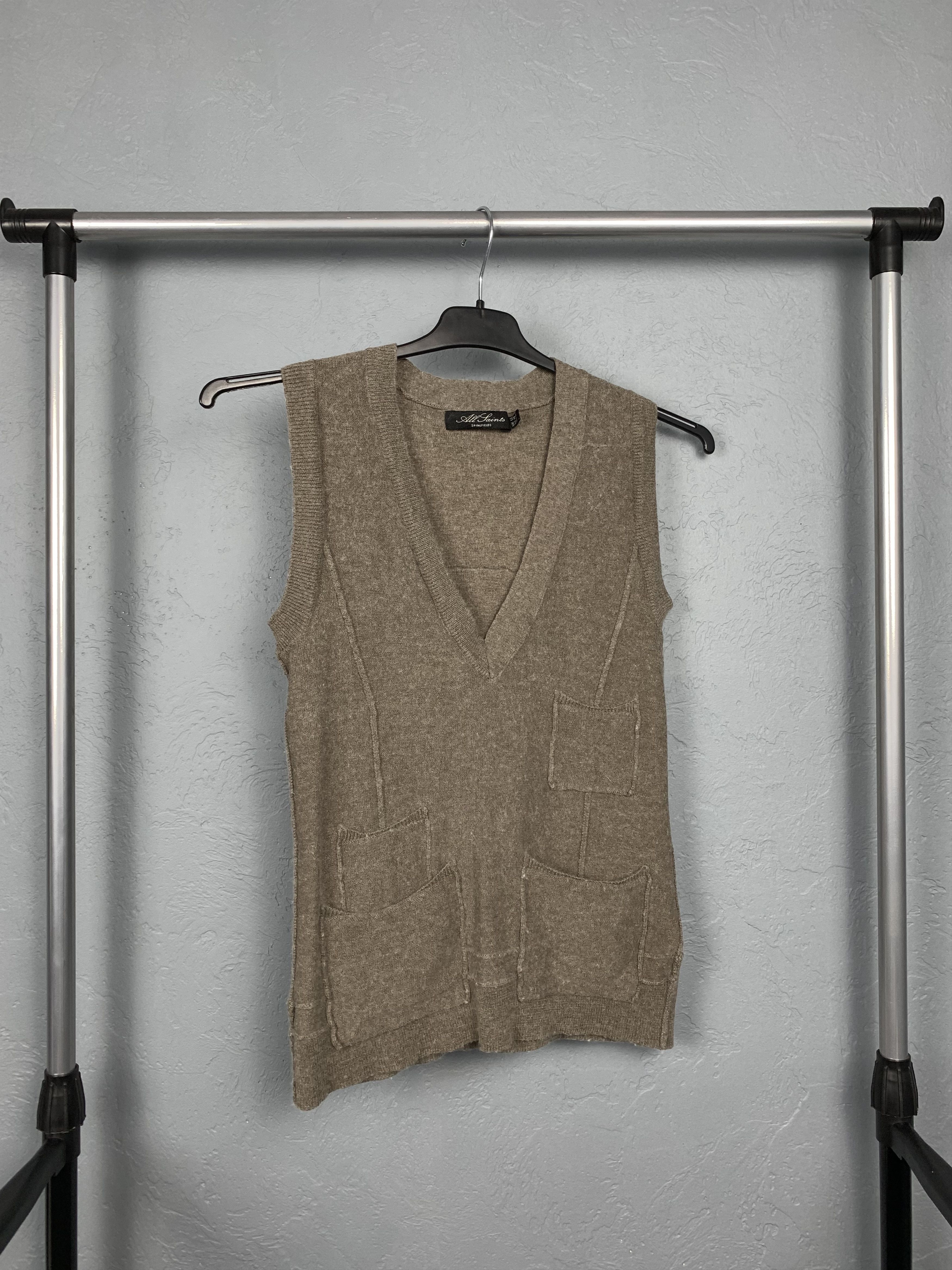 Allsaints Allsaints WMNS Wool Silk Vest Sweater Size L / US 10 / IT 46 - 1 Thumbnail